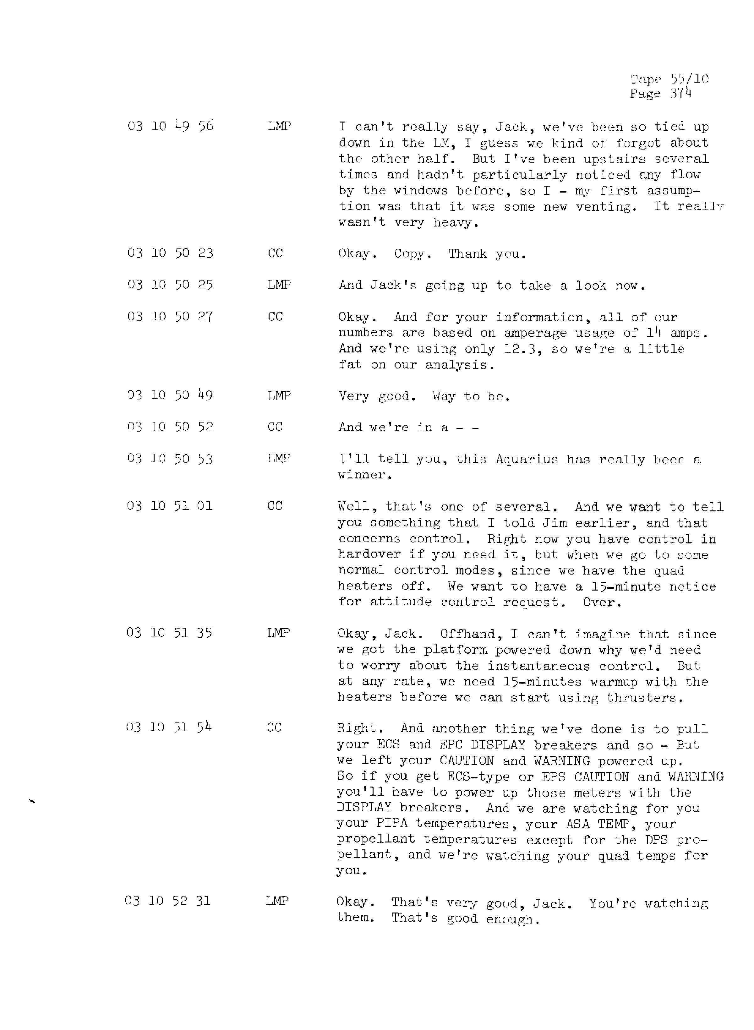 Page 381 of Apollo 13’s original transcript