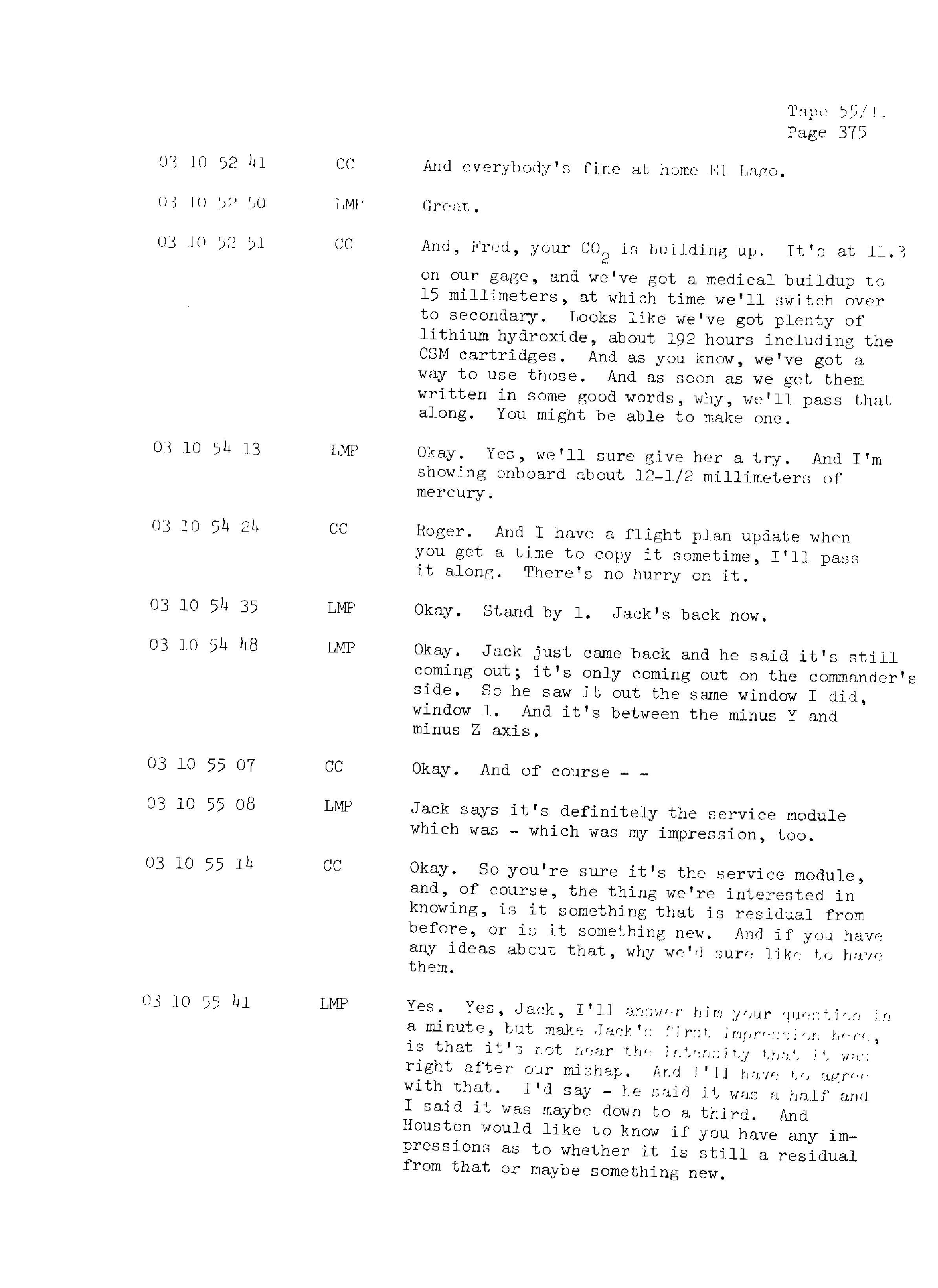 Page 382 of Apollo 13’s original transcript