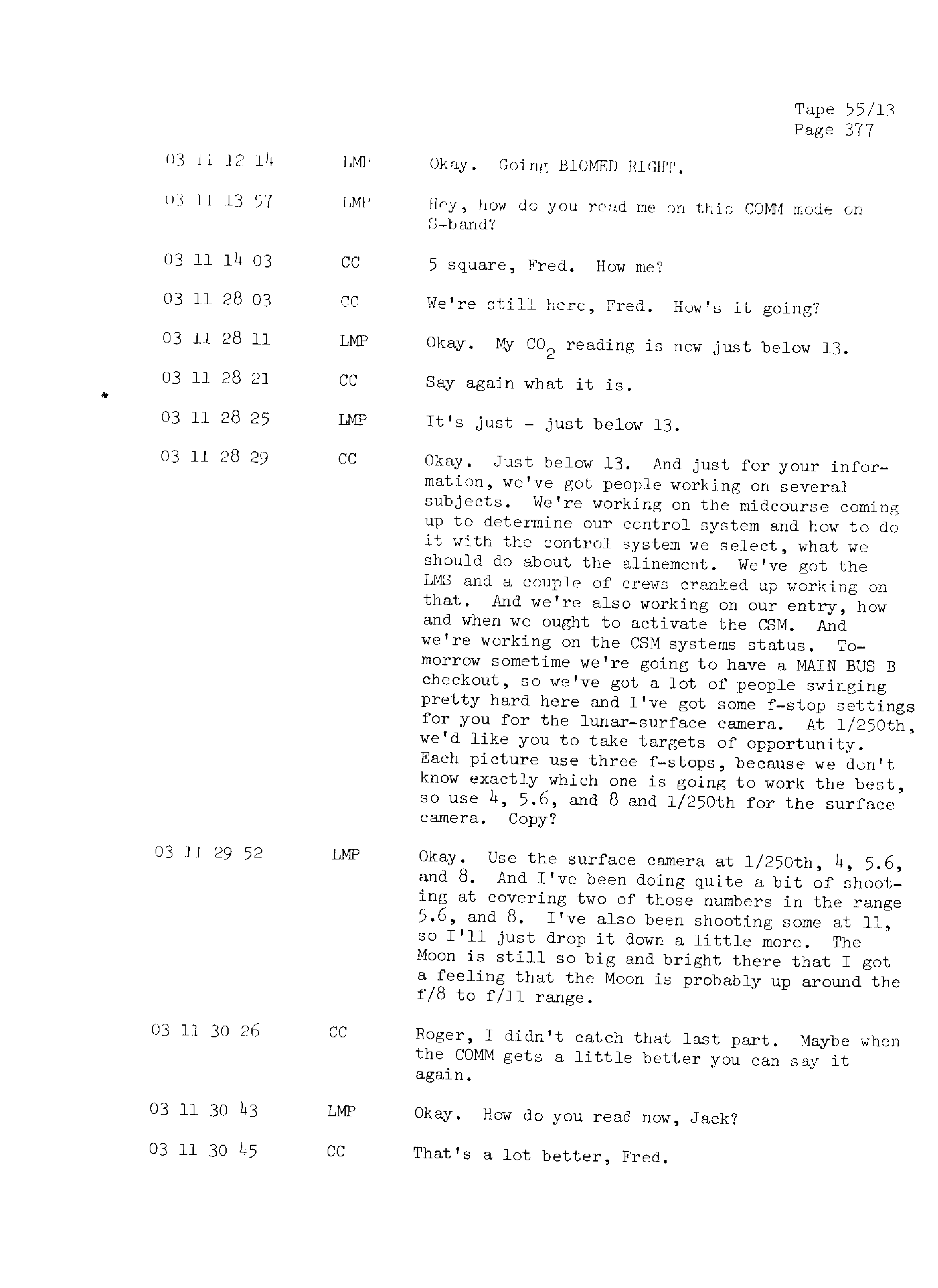 Page 384 of Apollo 13’s original transcript