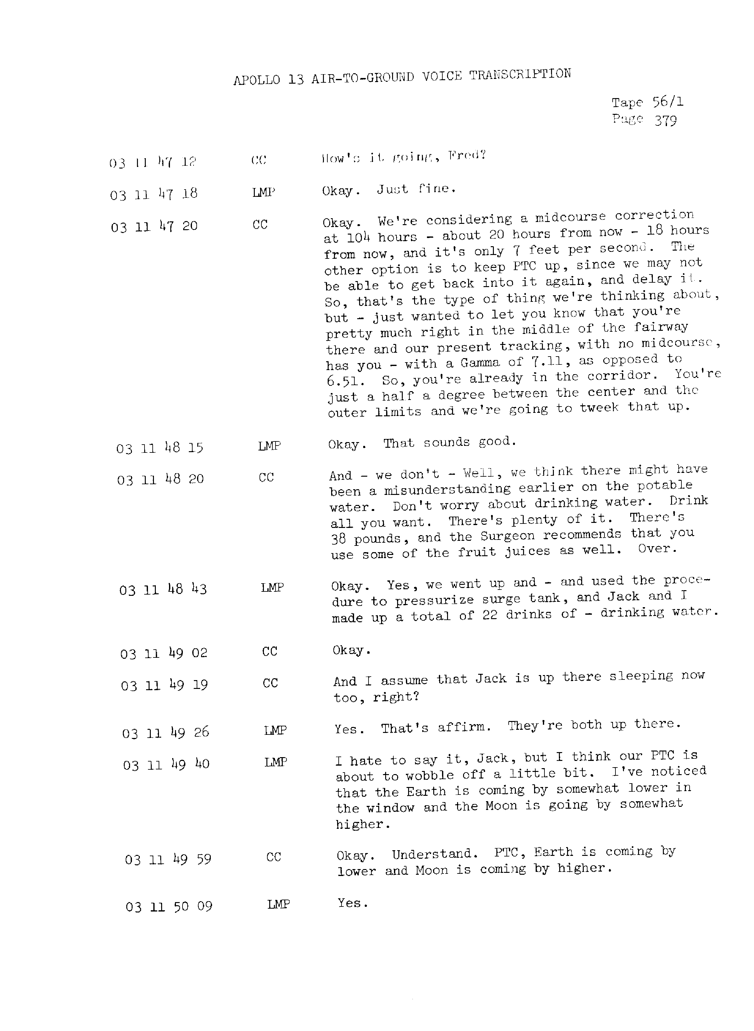 Page 386 of Apollo 13’s original transcript
