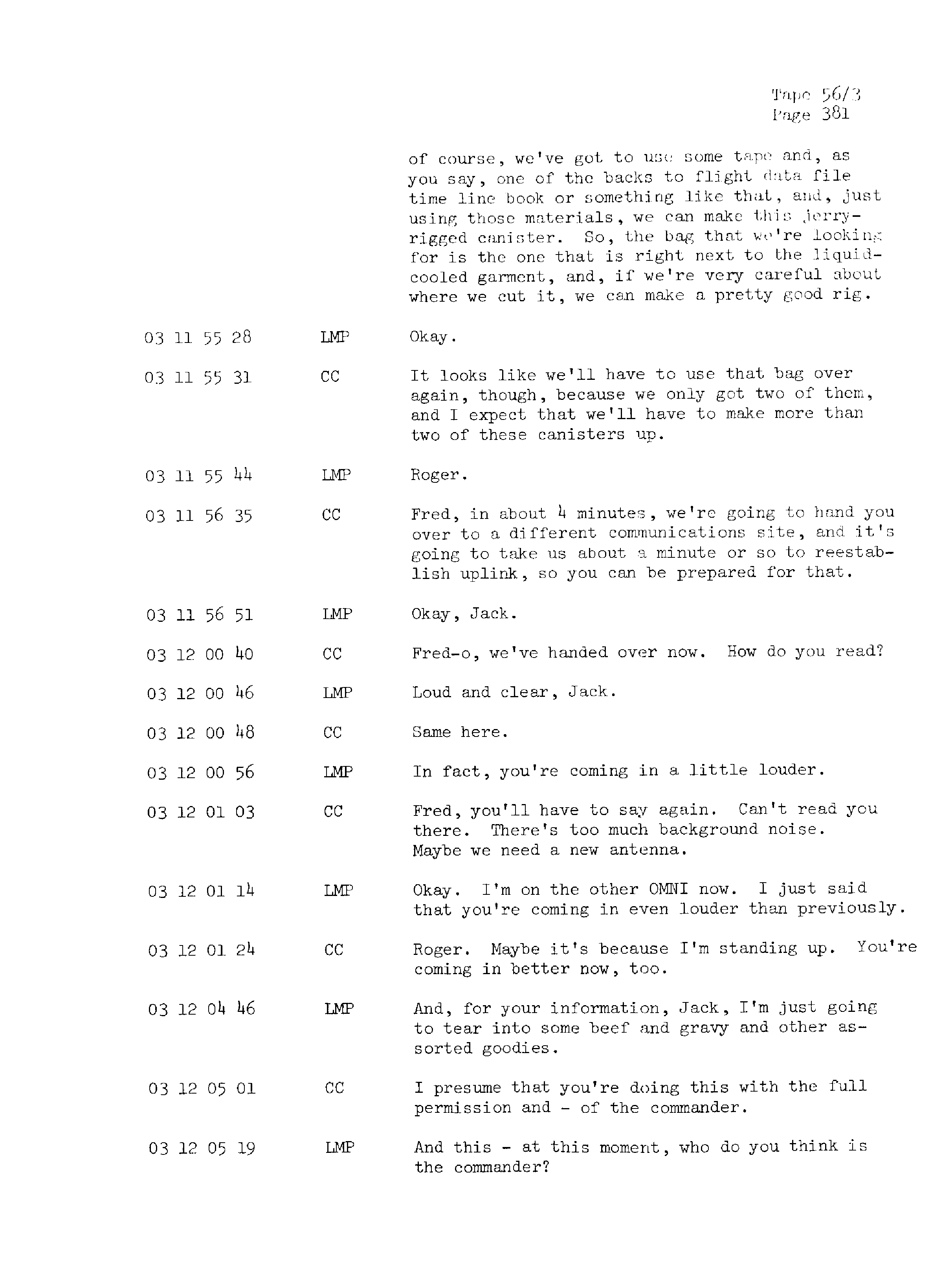 Page 388 of Apollo 13’s original transcript