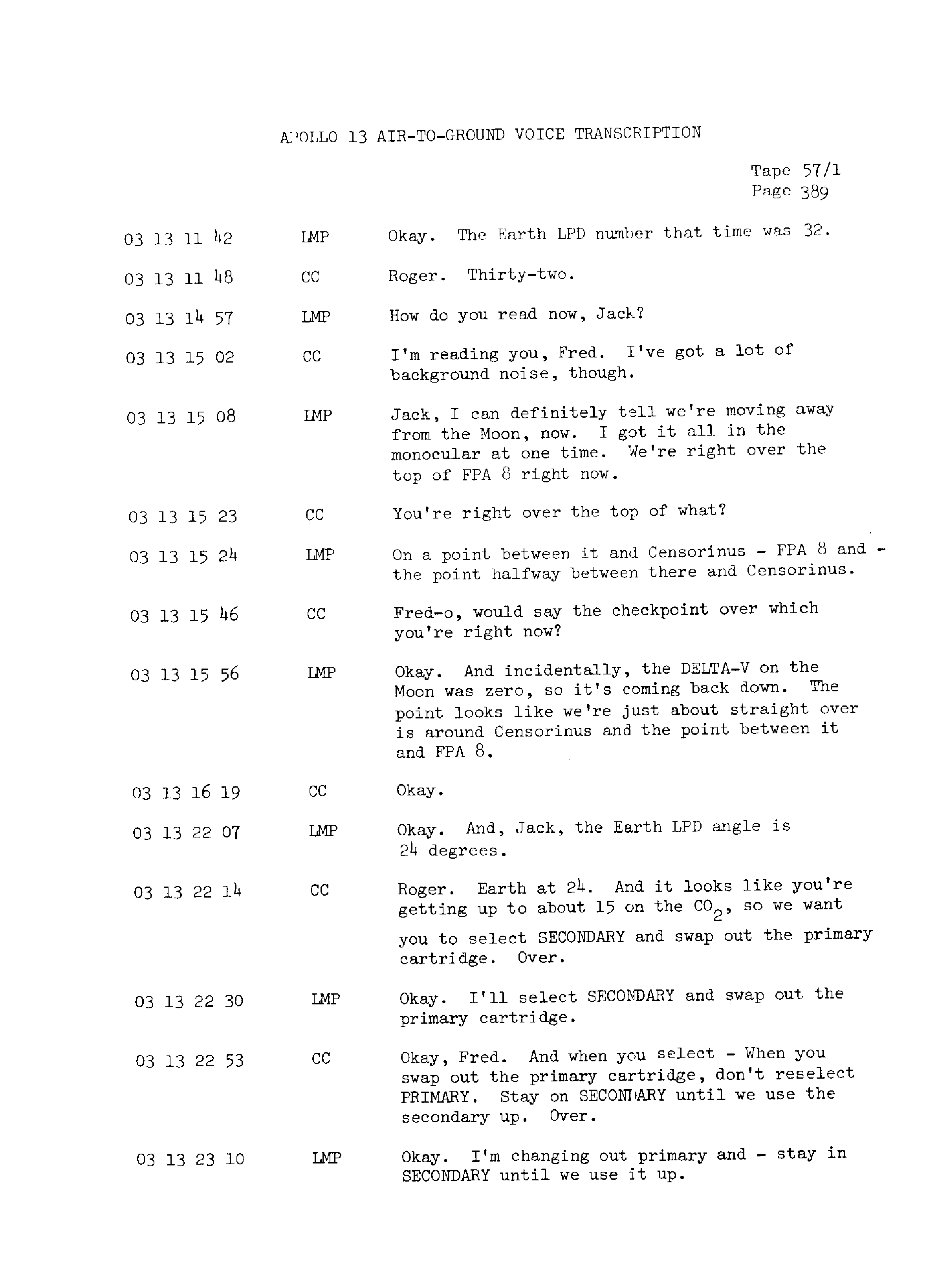 Page 396 of Apollo 13’s original transcript