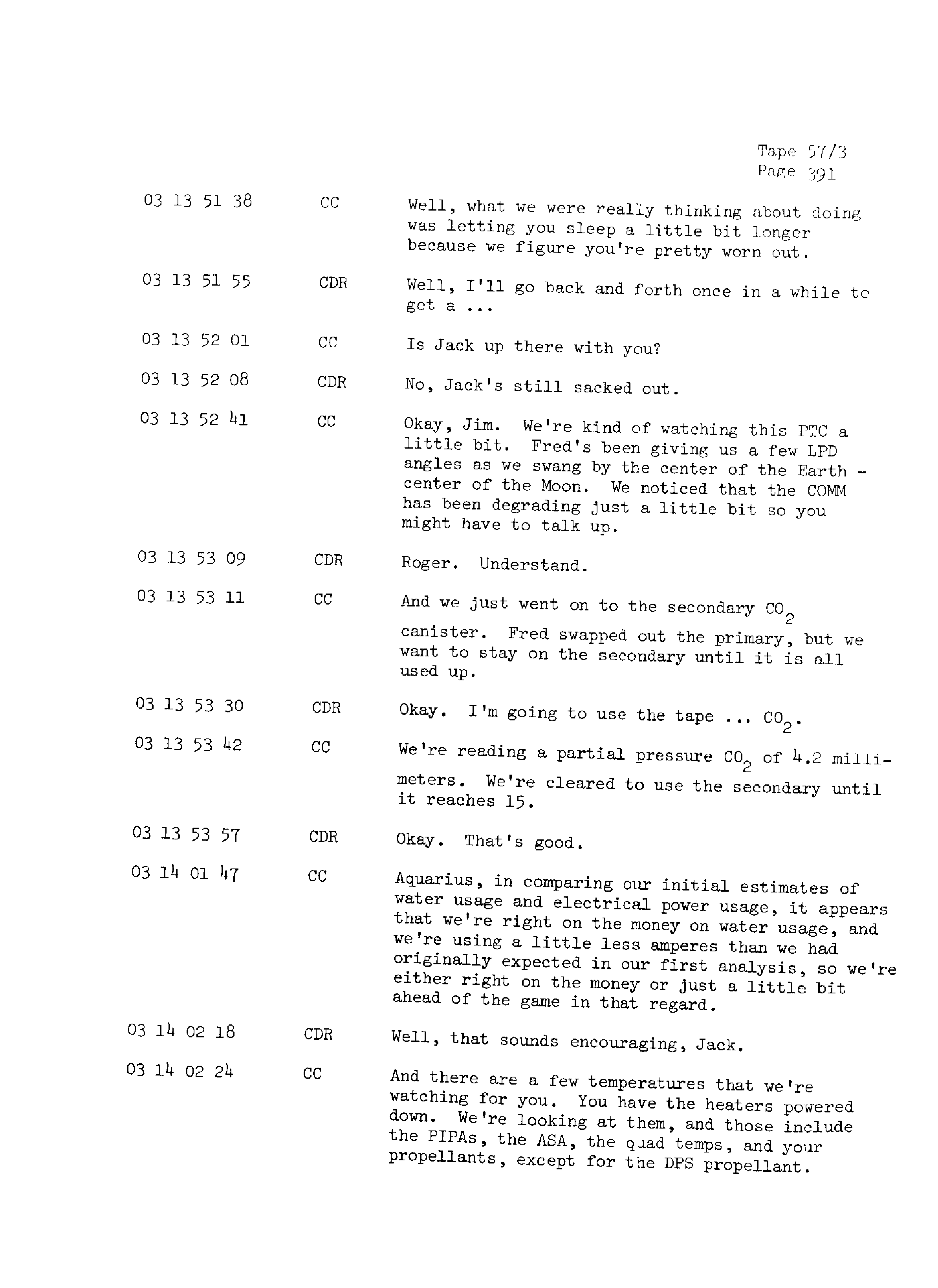 Page 398 of Apollo 13’s original transcript
