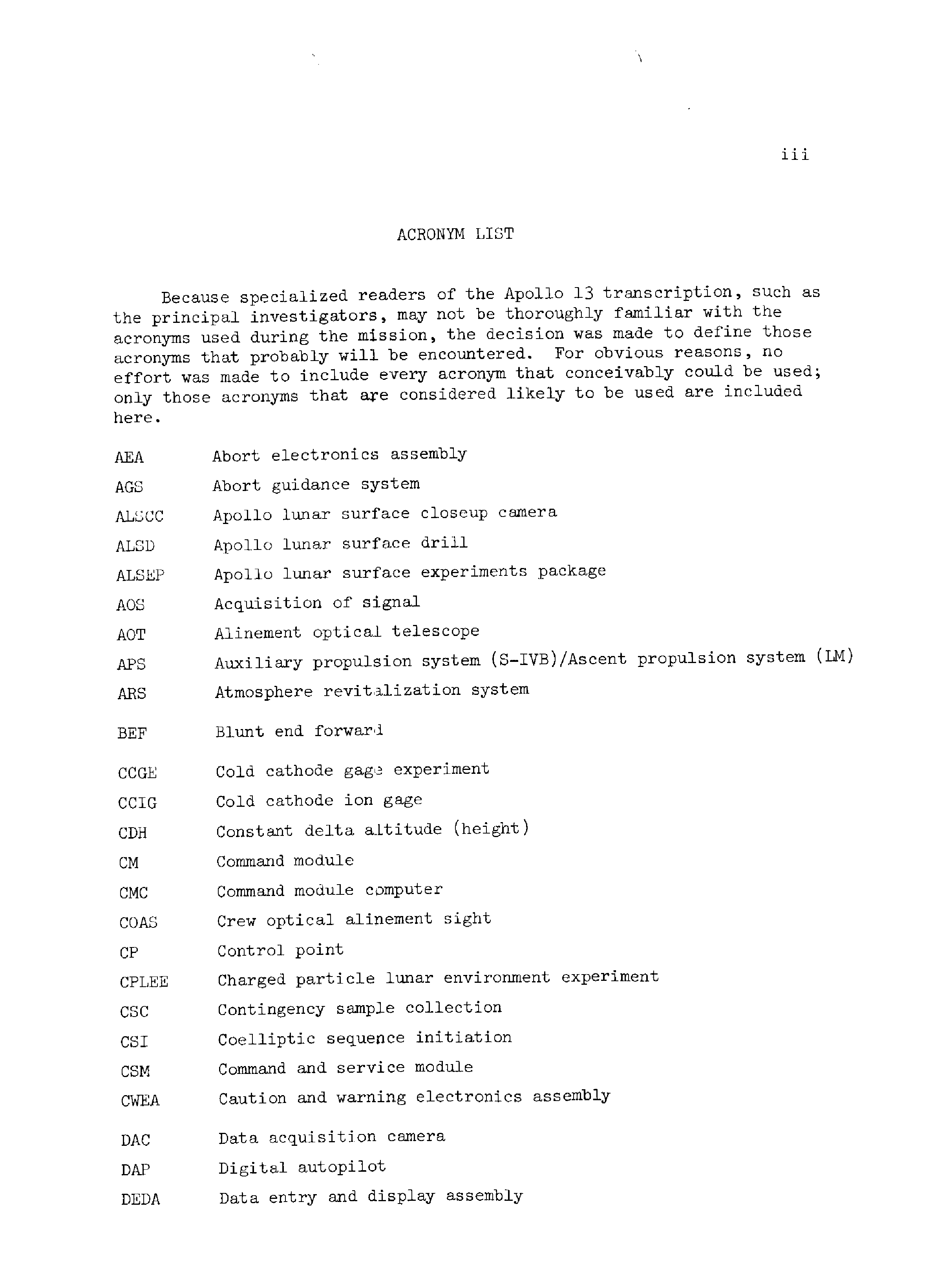 Page 4 of Apollo 13’s original transcript