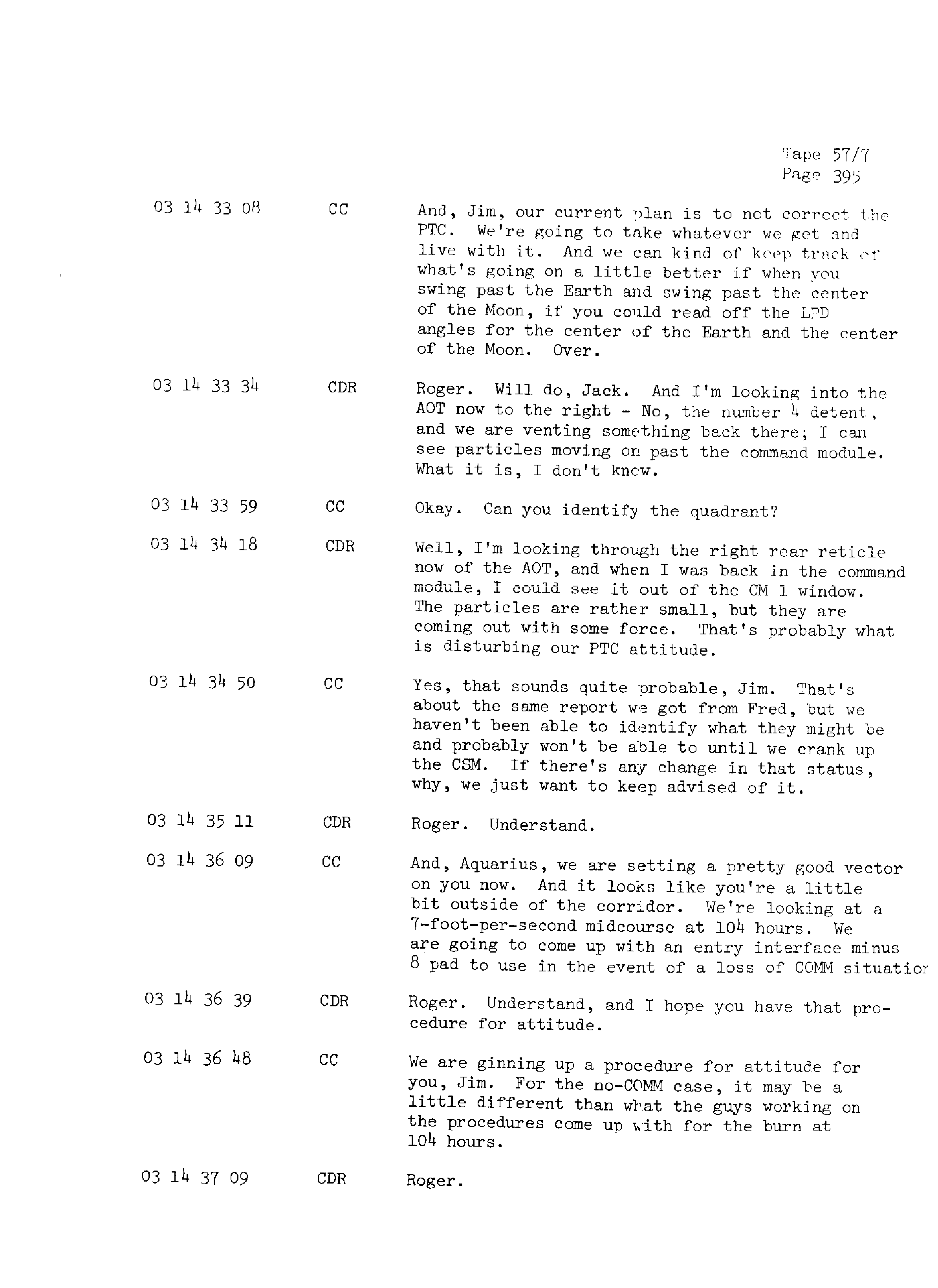 Page 402 of Apollo 13’s original transcript