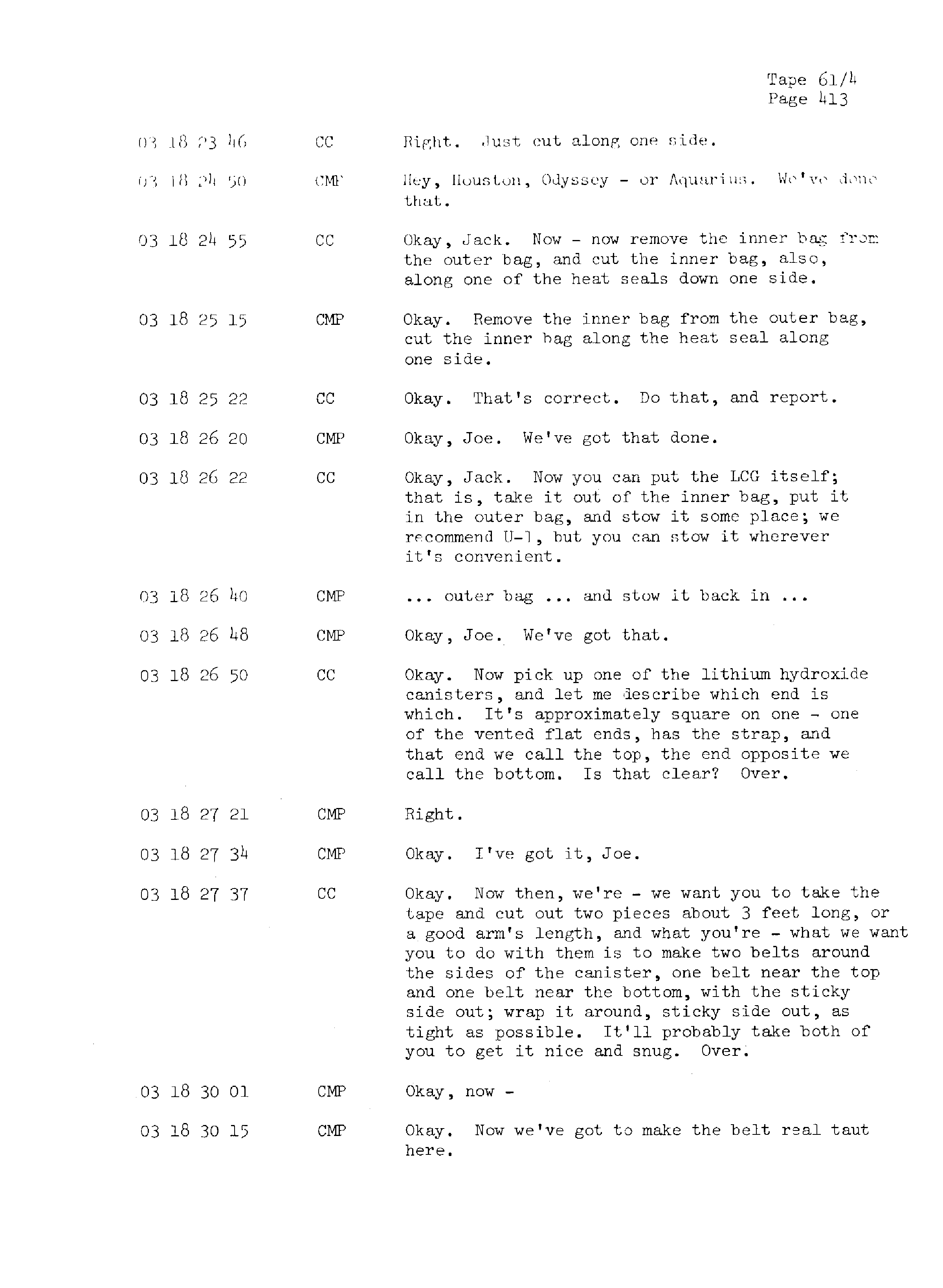 Page 420 of Apollo 13’s original transcript