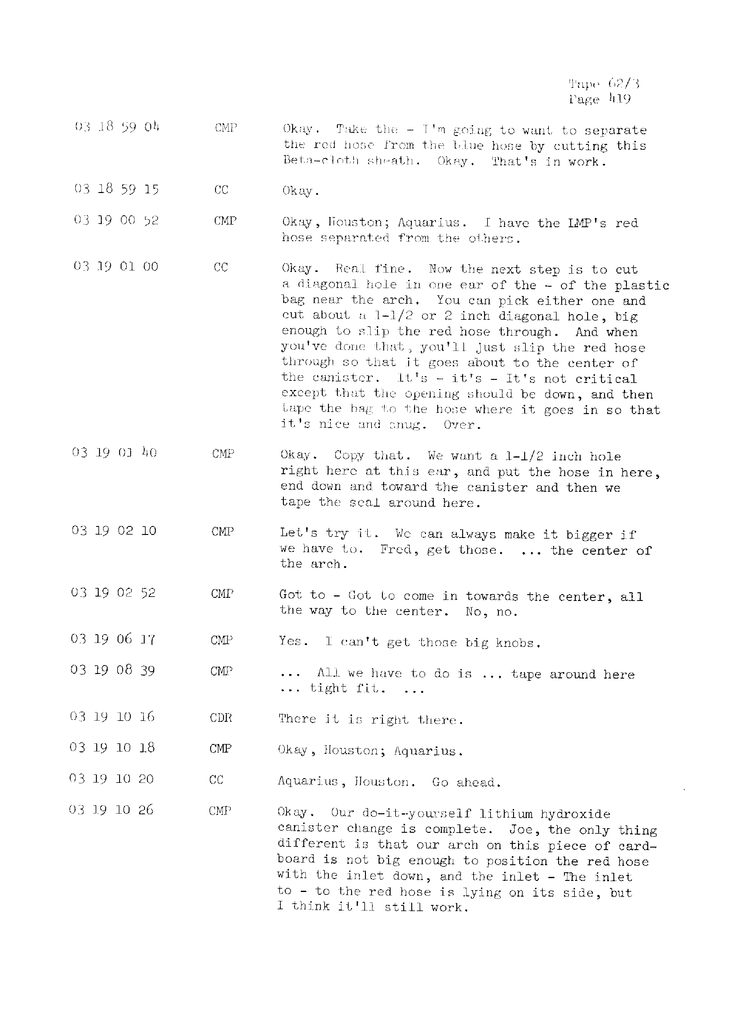 Page 426 of Apollo 13’s original transcript
