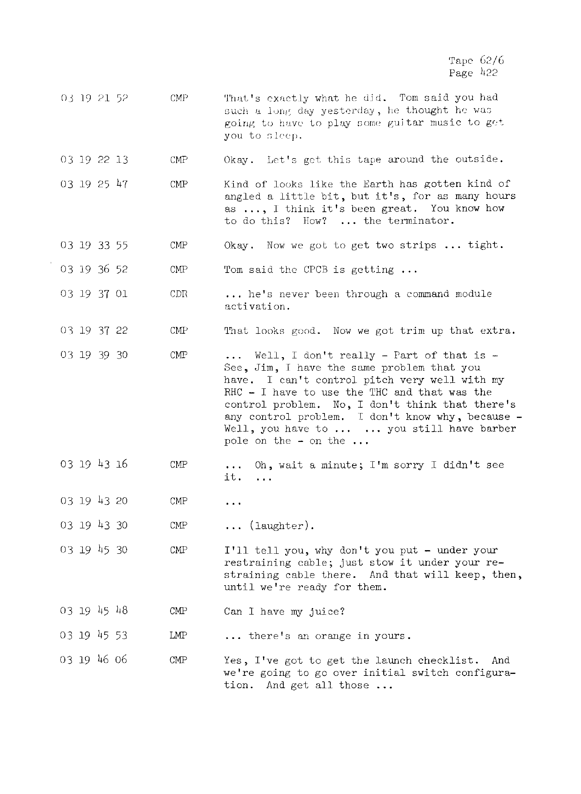 Page 429 of Apollo 13’s original transcript