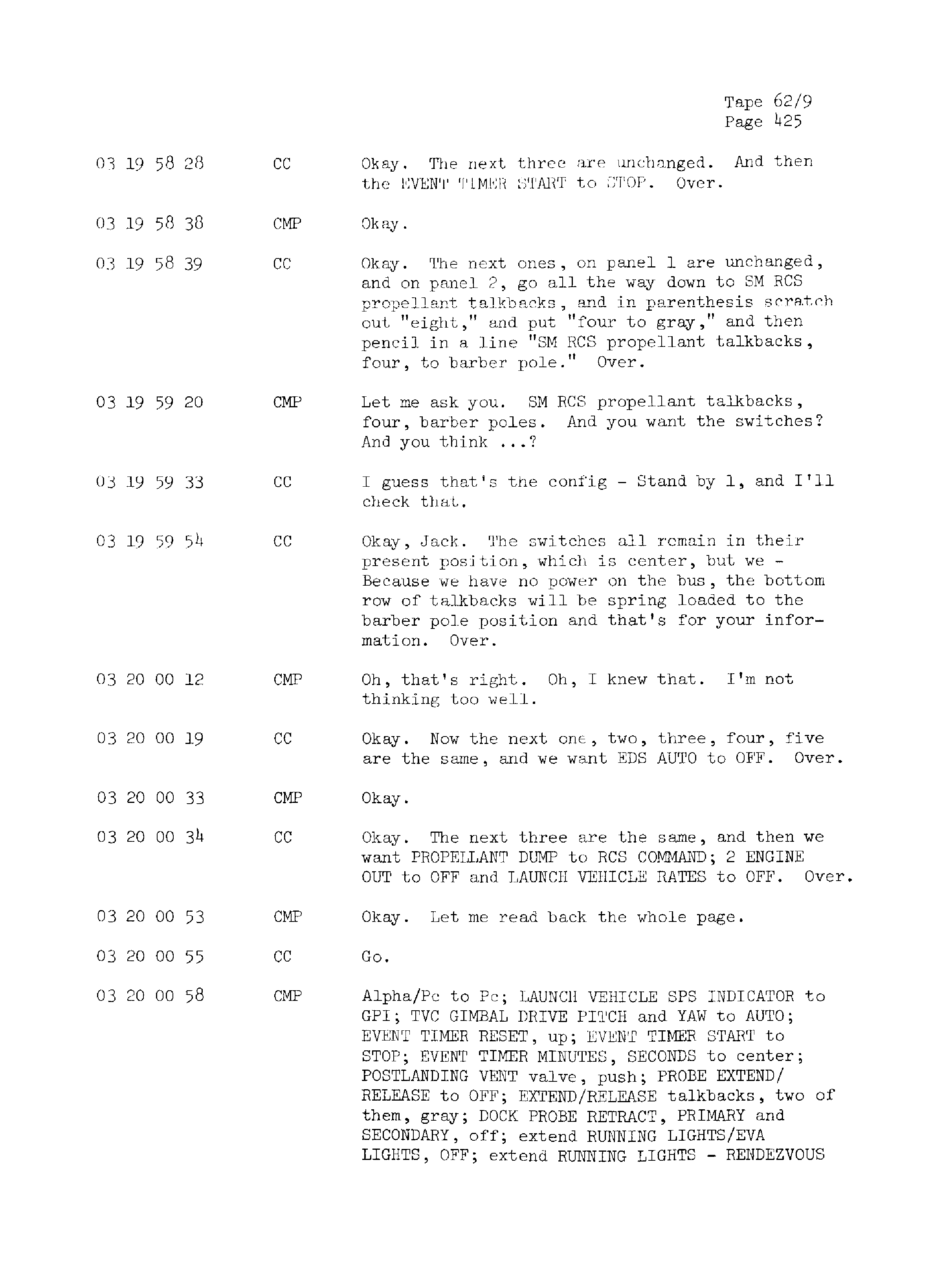 Page 432 of Apollo 13’s original transcript