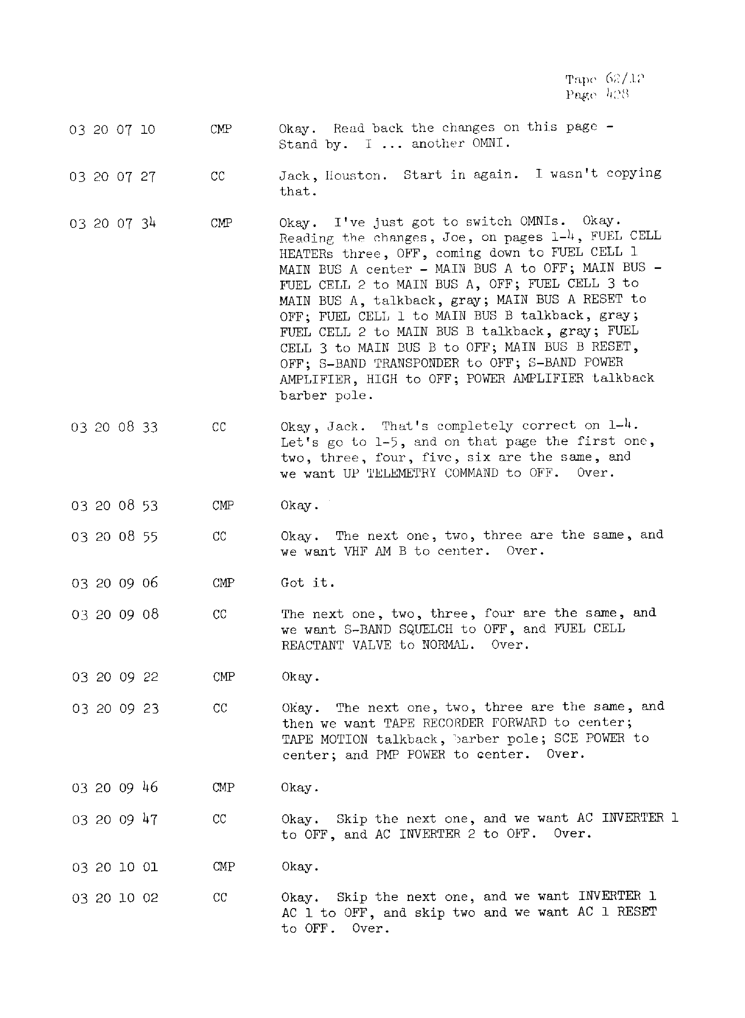 Page 435 of Apollo 13’s original transcript