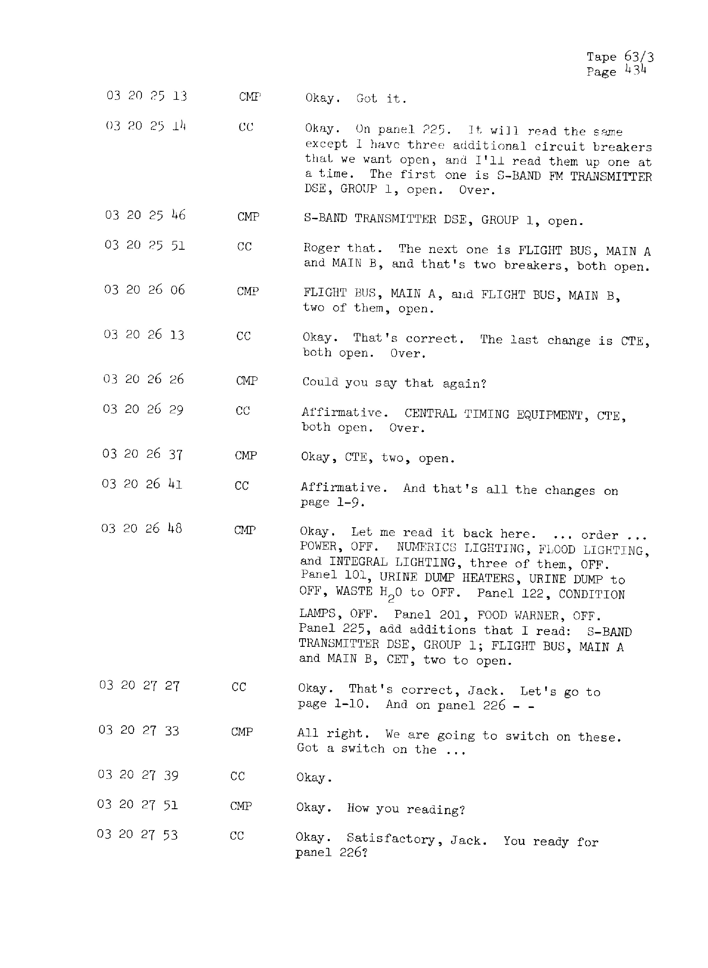 Page 441 of Apollo 13’s original transcript