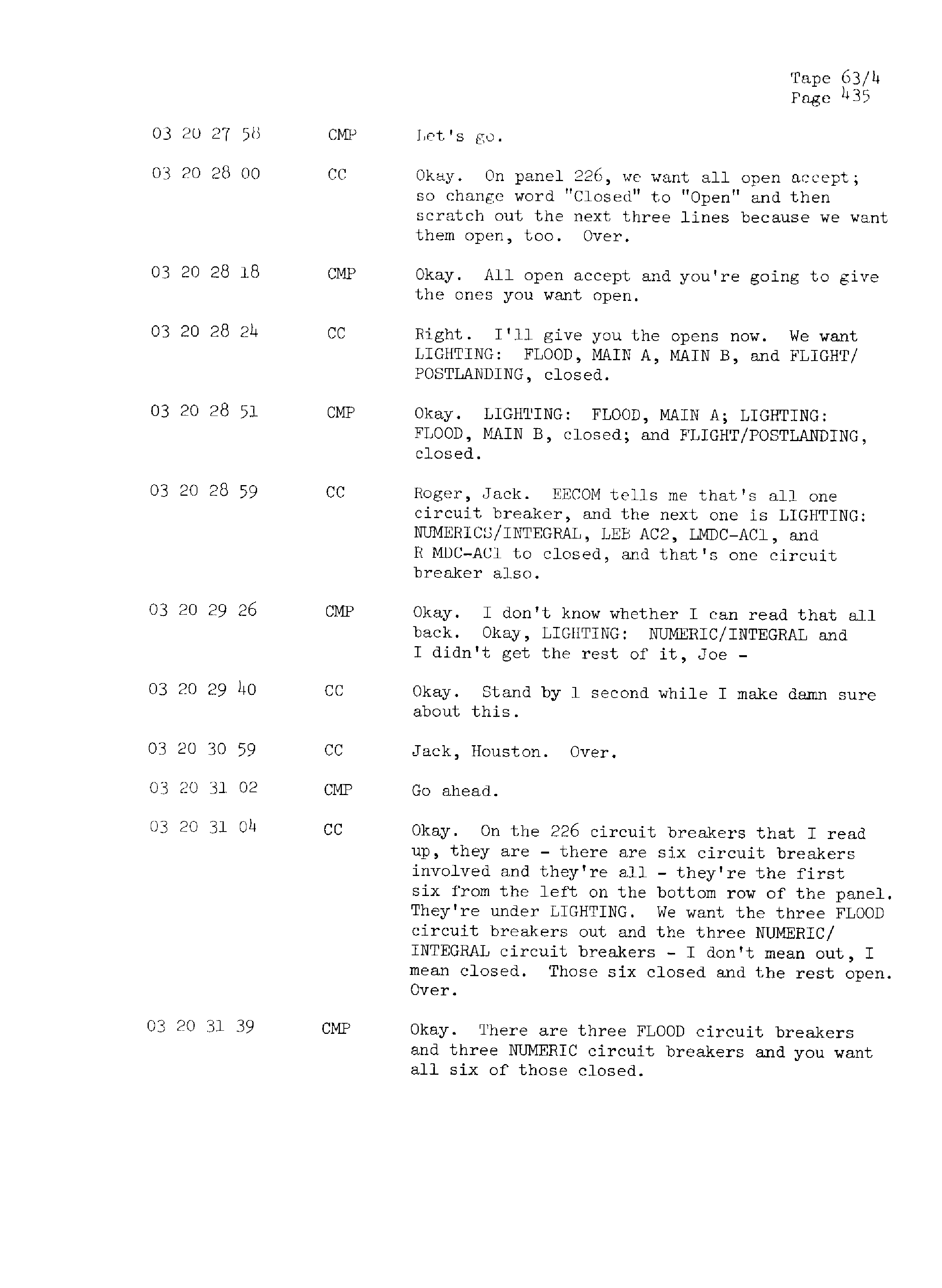 Page 442 of Apollo 13’s original transcript