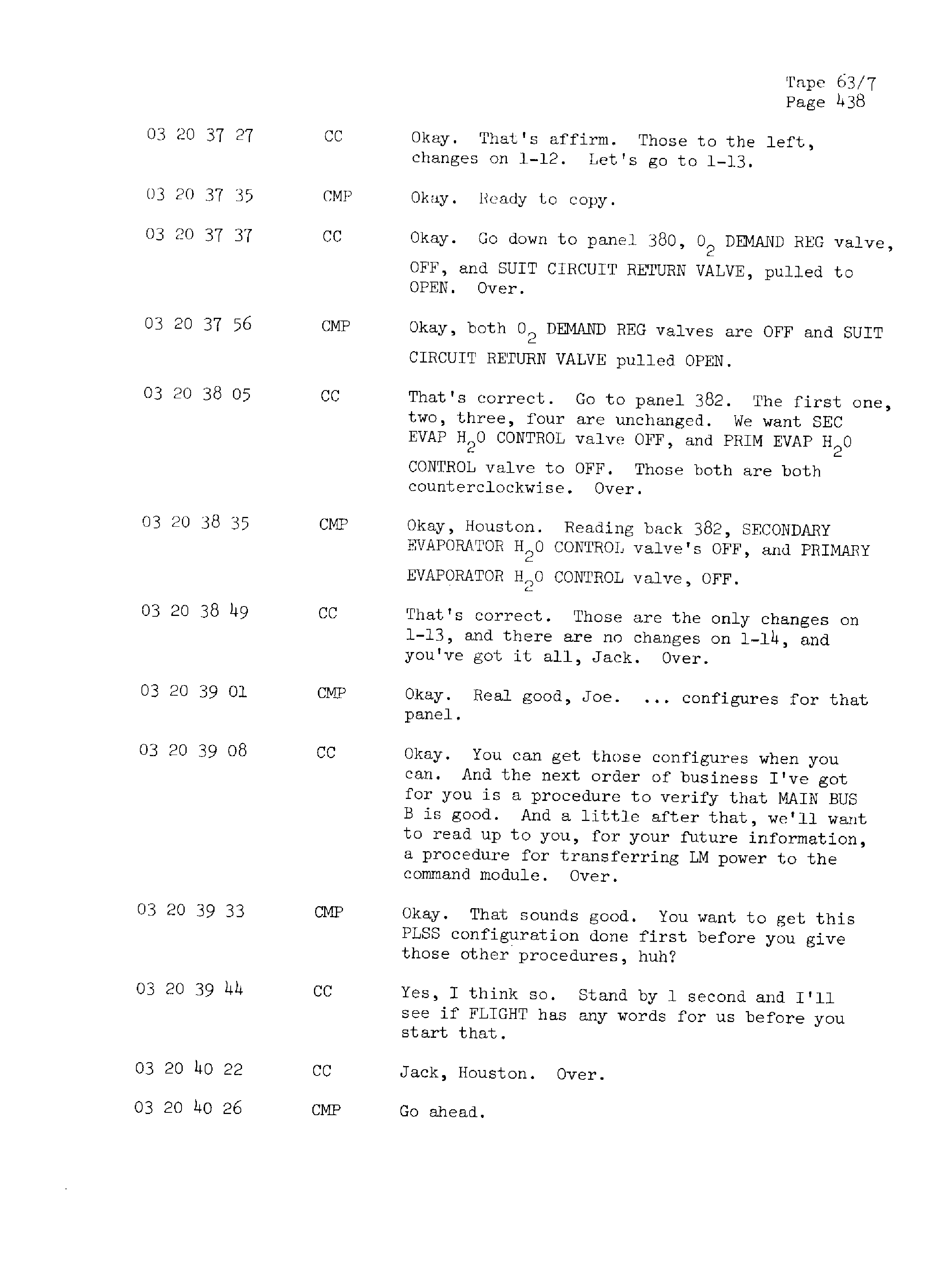 Page 445 of Apollo 13’s original transcript