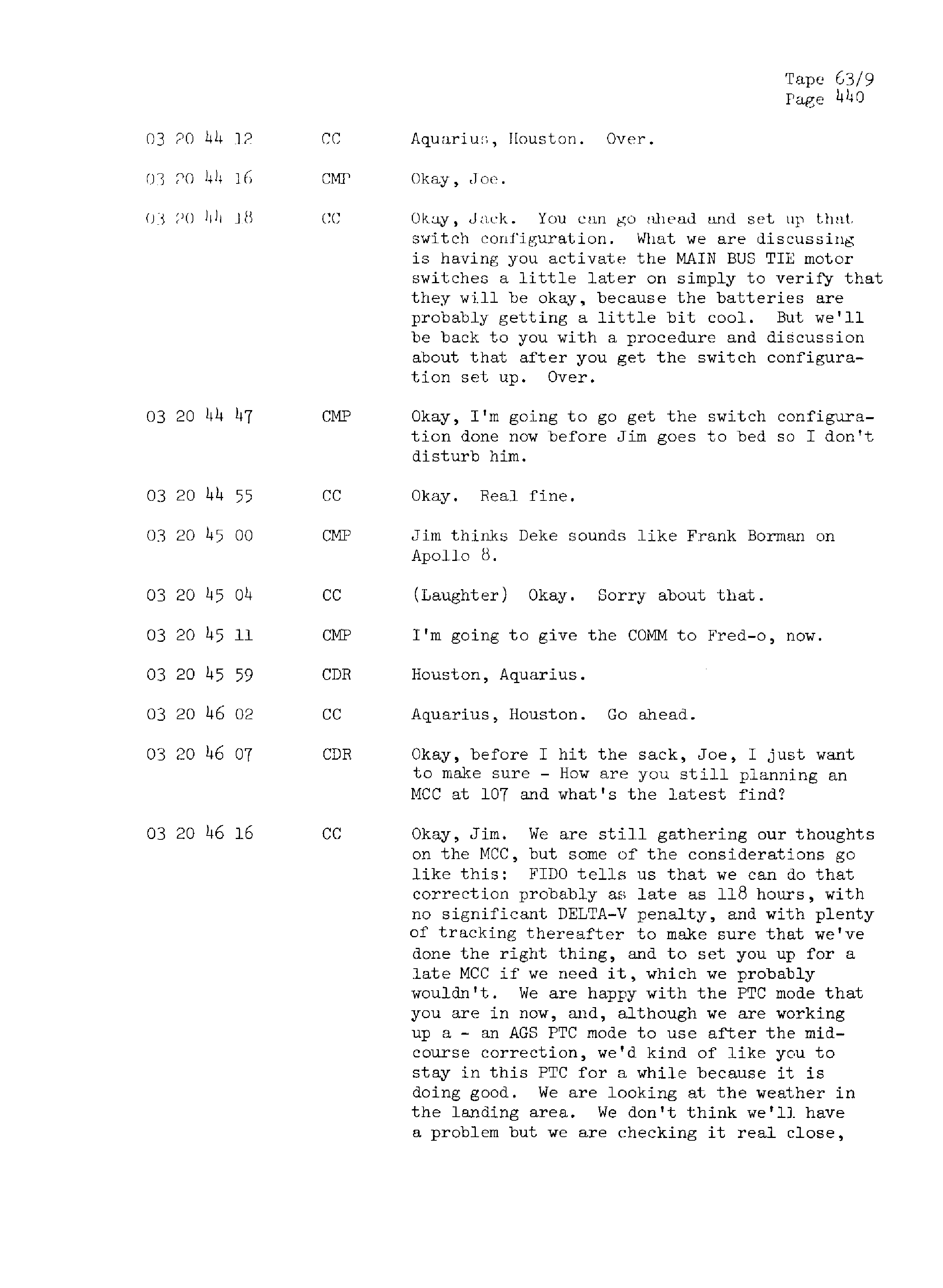 Page 447 of Apollo 13’s original transcript