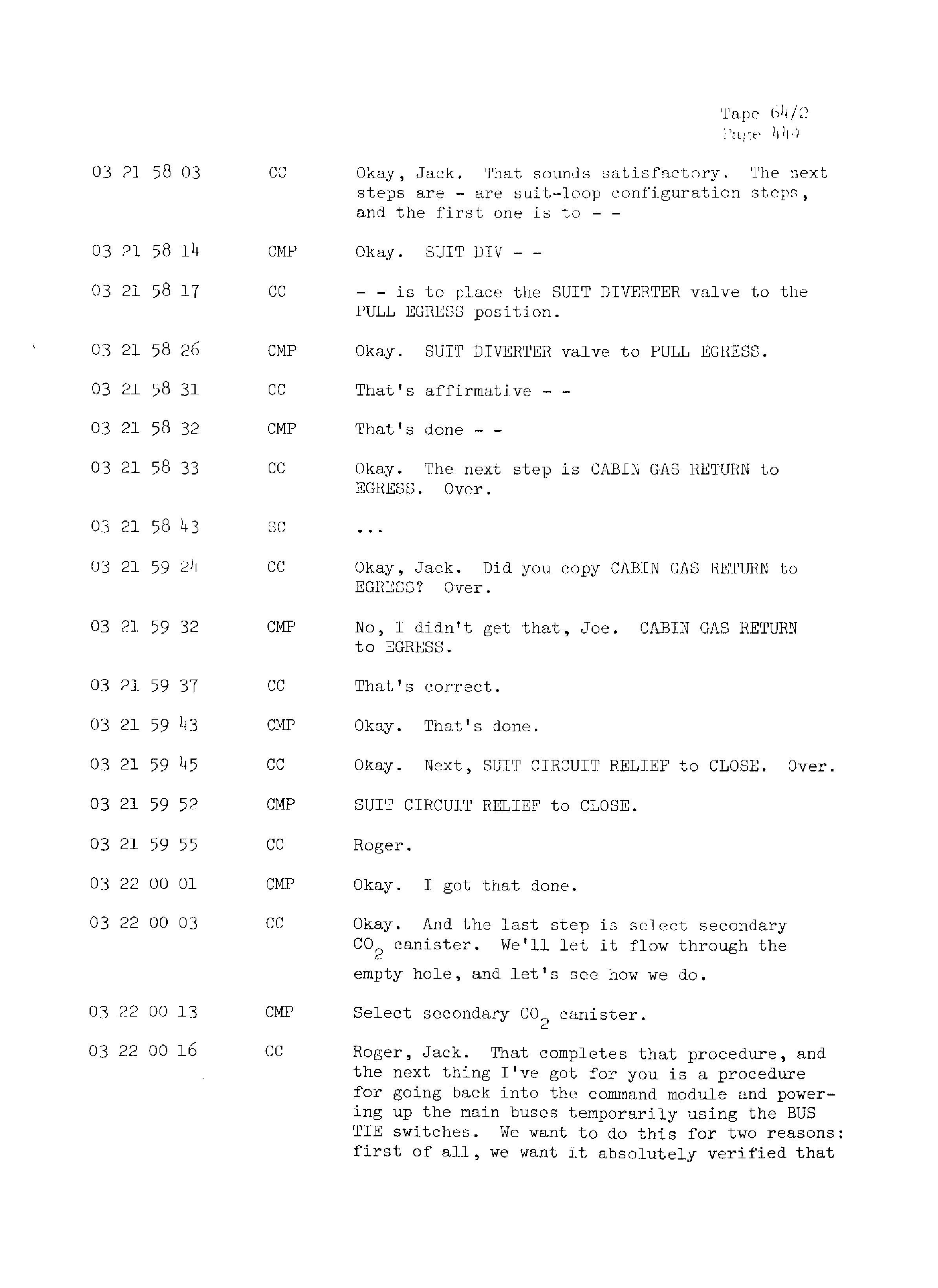 Page 456 of Apollo 13’s original transcript