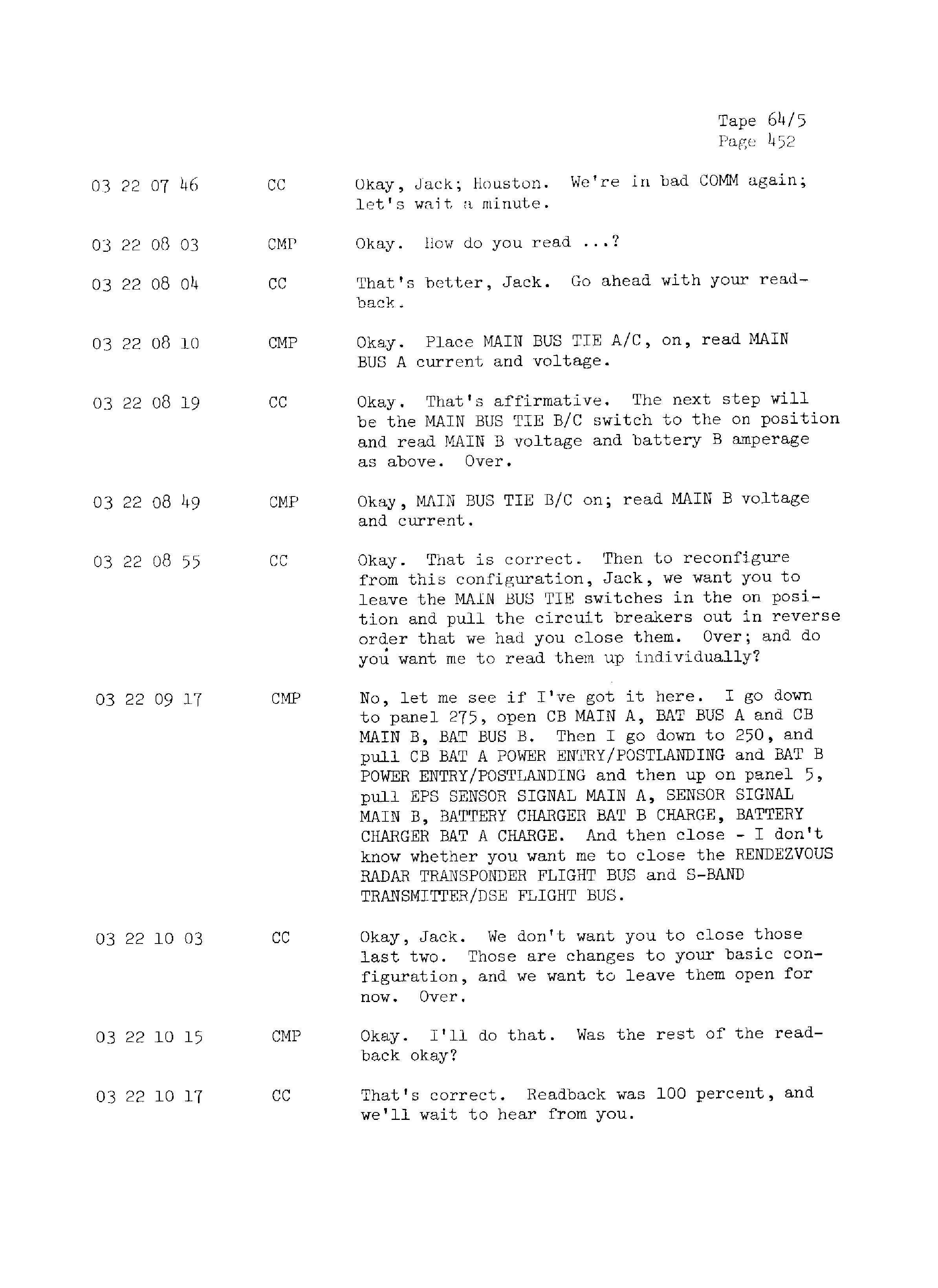 Page 459 of Apollo 13’s original transcript