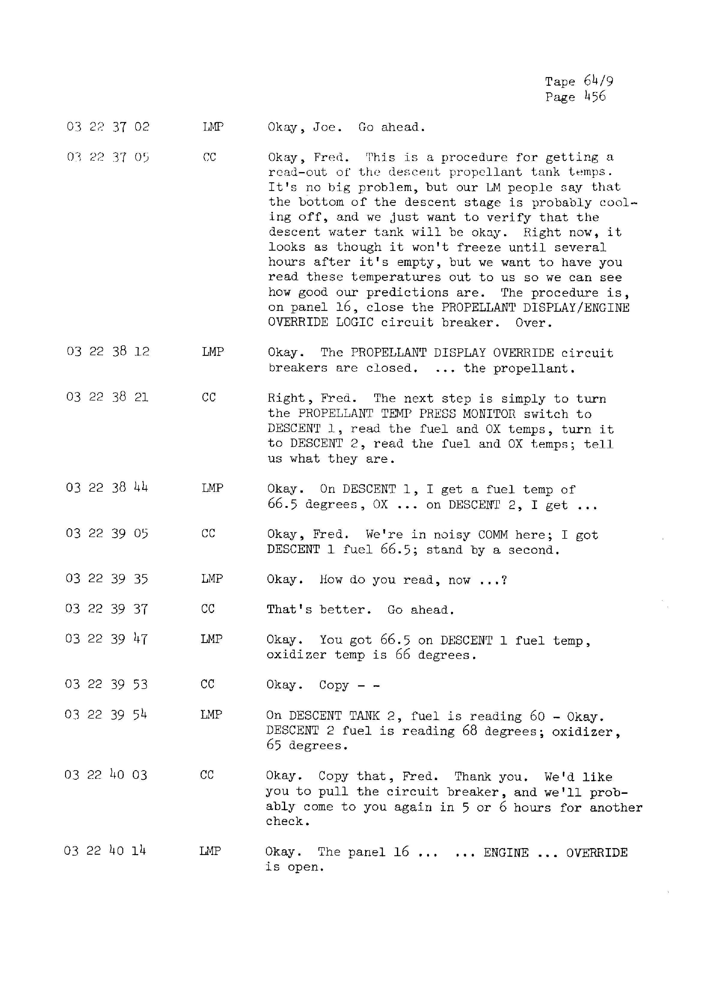 Page 463 of Apollo 13’s original transcript