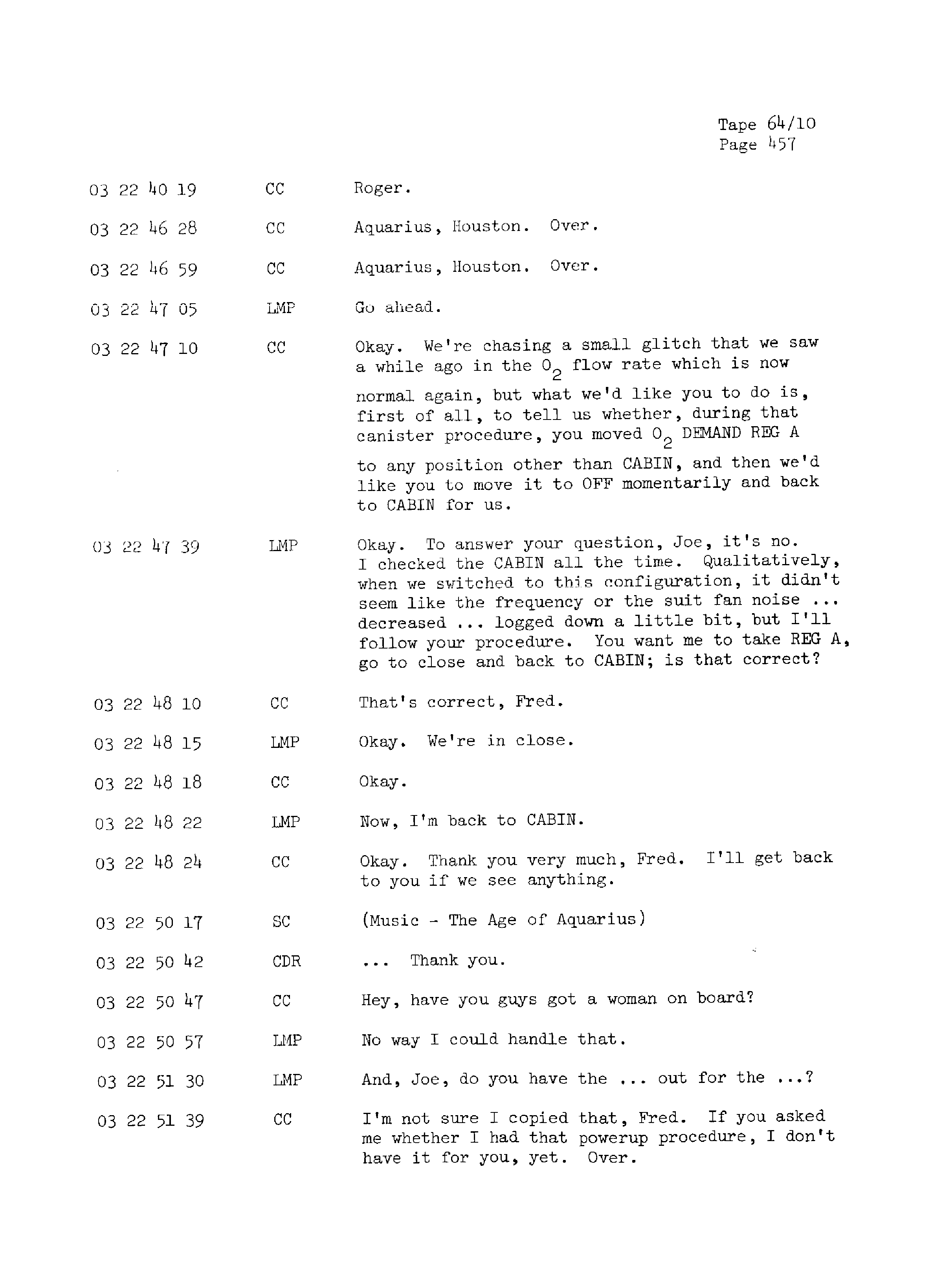 Page 464 of Apollo 13’s original transcript
