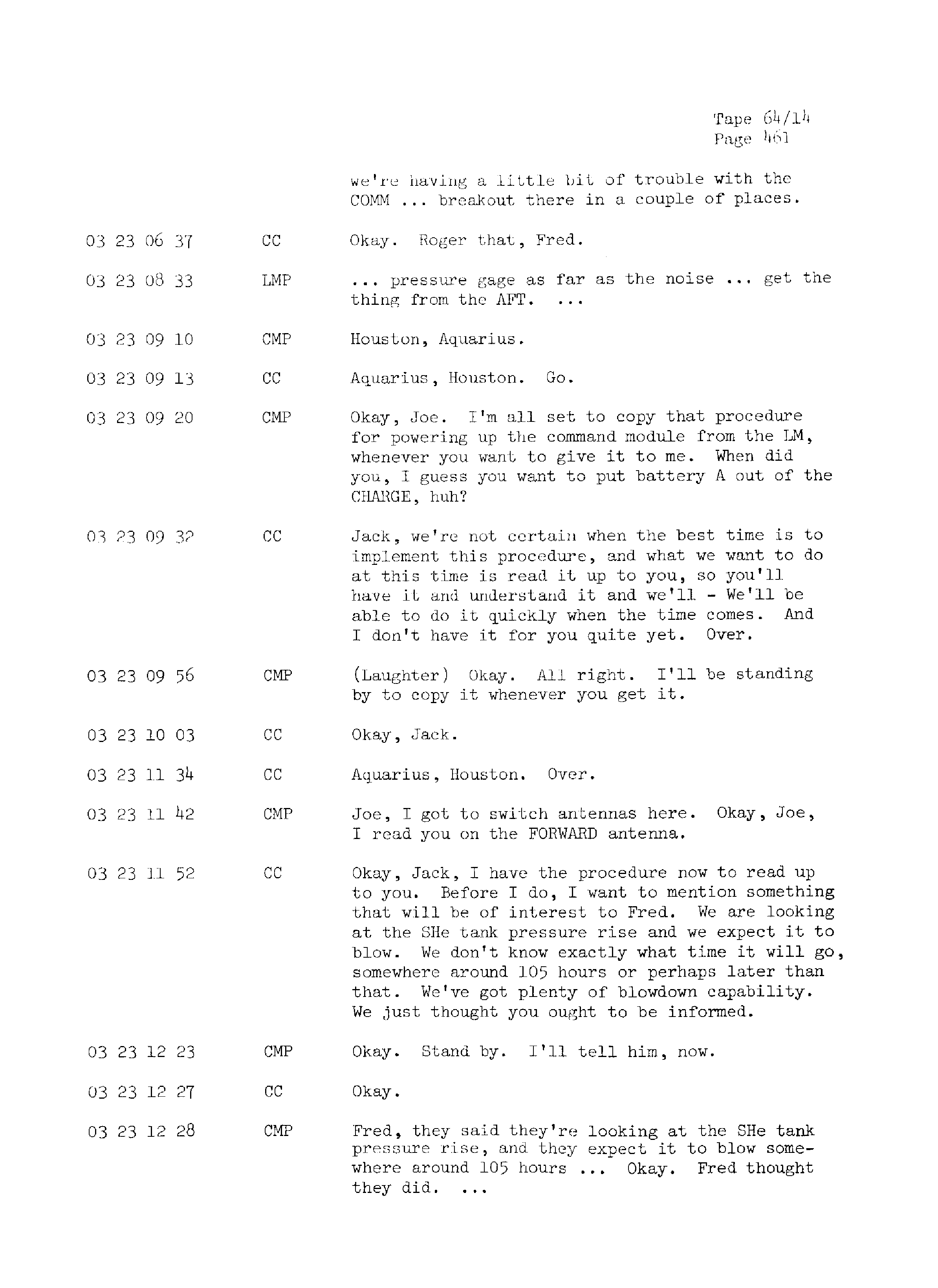 Page 468 of Apollo 13’s original transcript