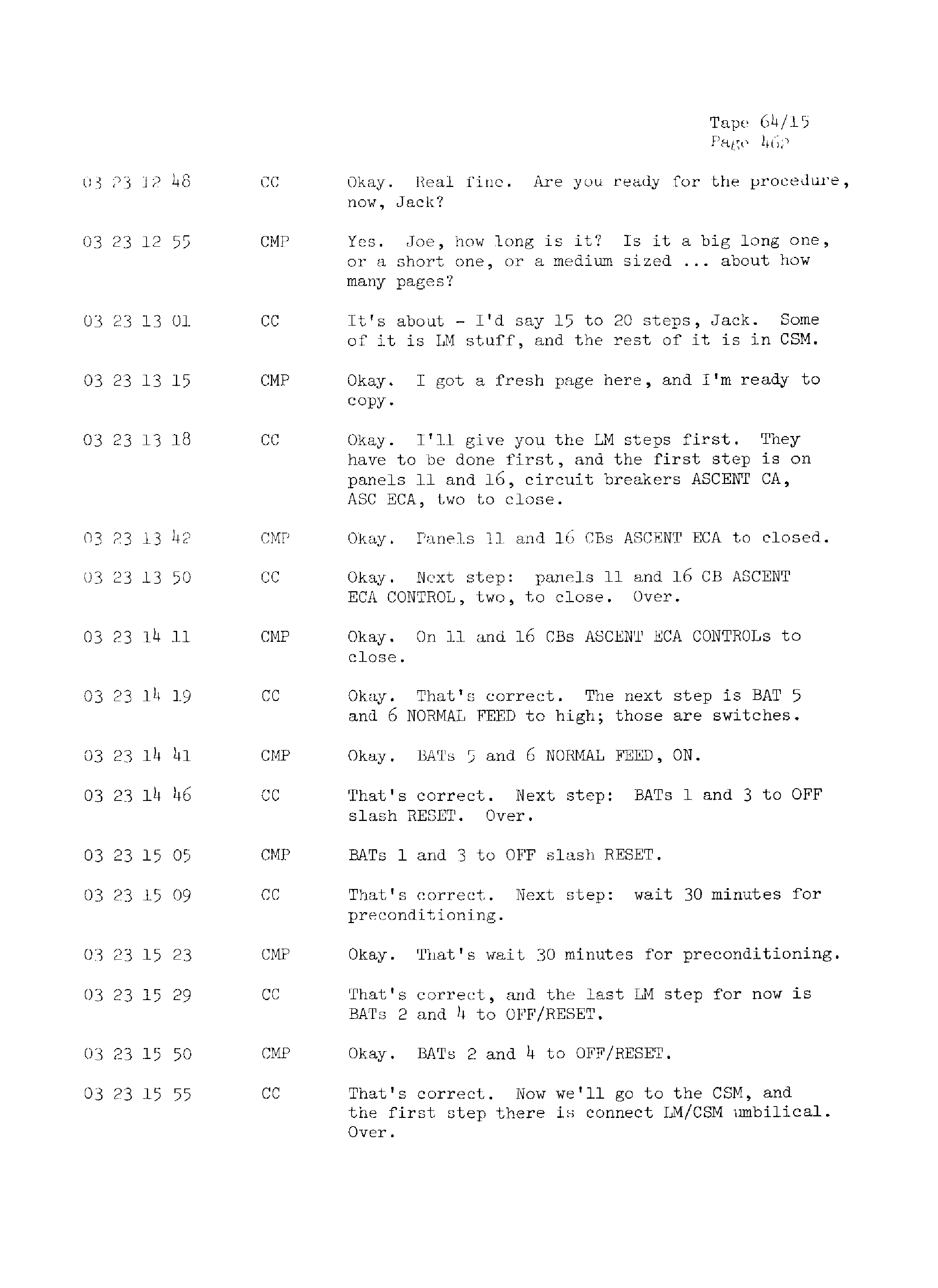 Page 469 of Apollo 13’s original transcript