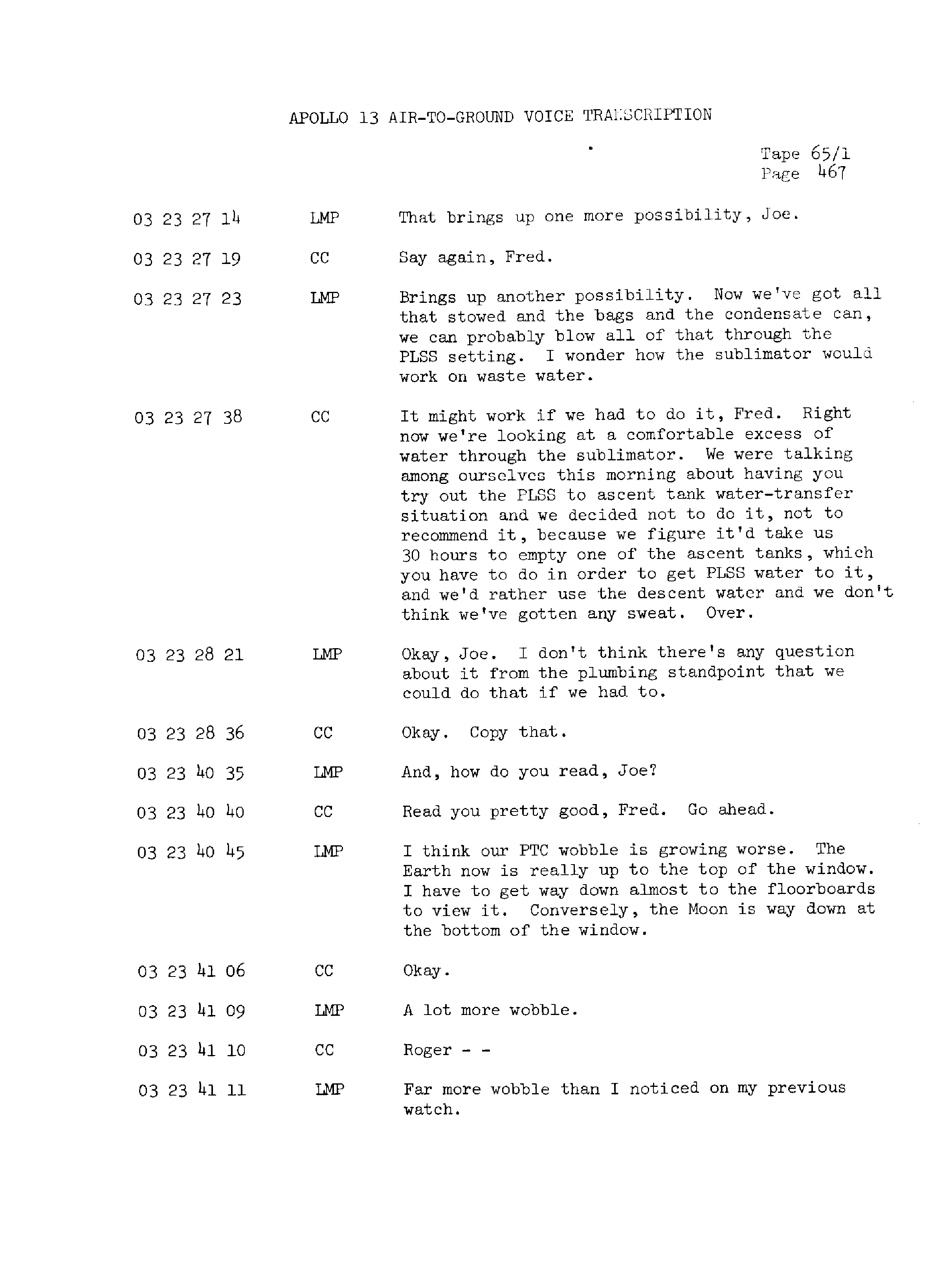 Page 474 of Apollo 13’s original transcript
