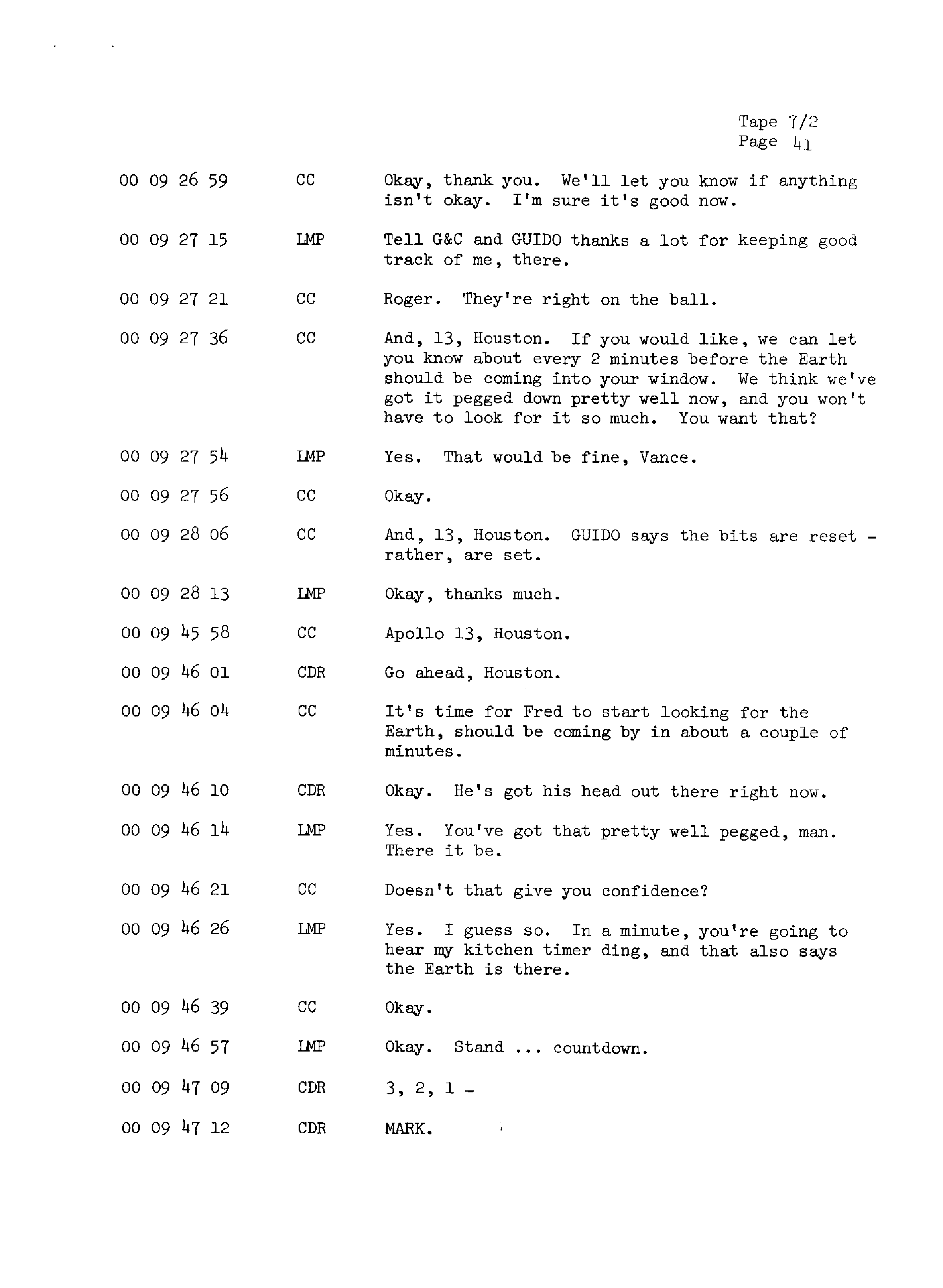 Page 48 of Apollo 13’s original transcript