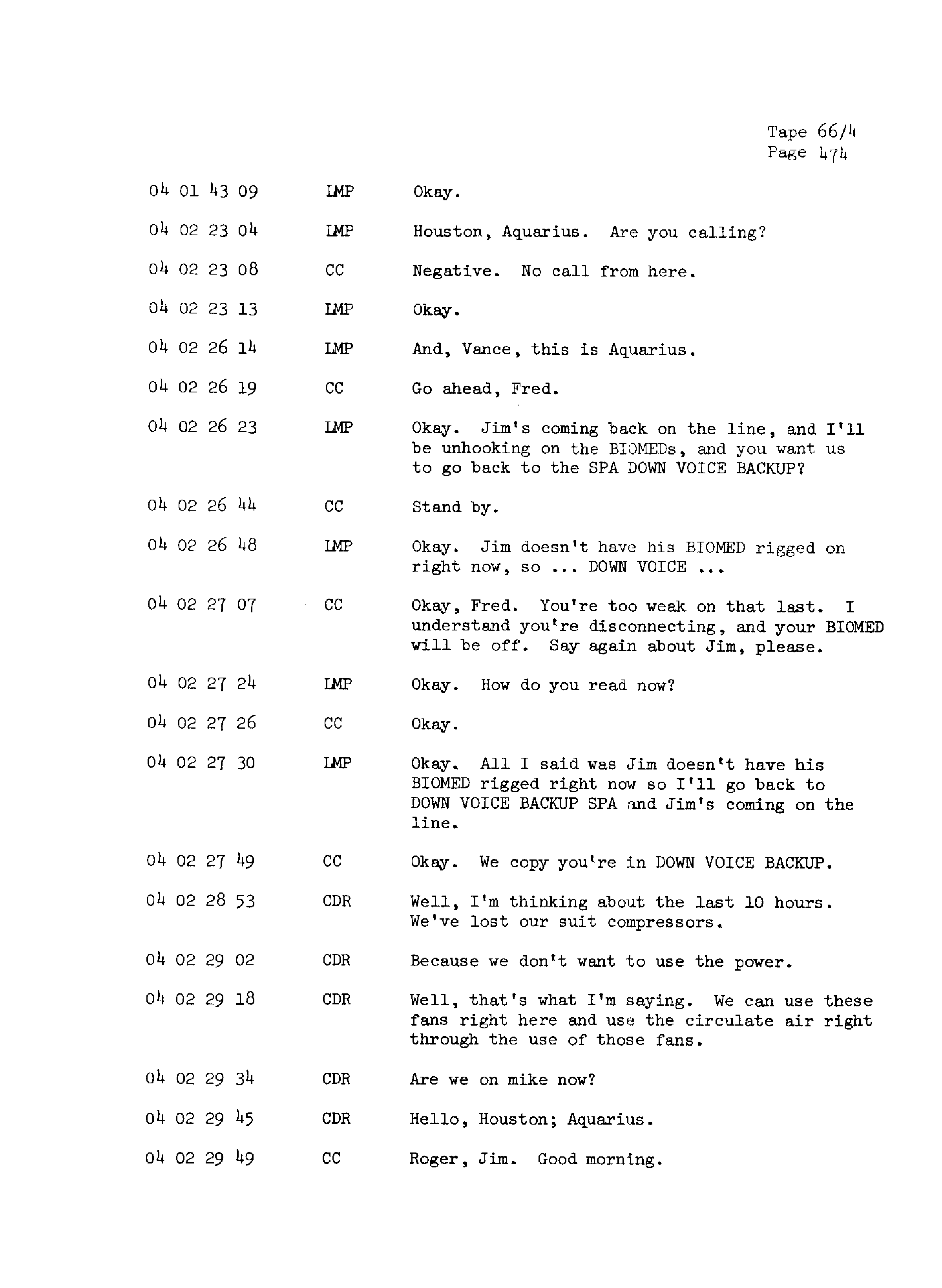 Page 481 of Apollo 13’s original transcript