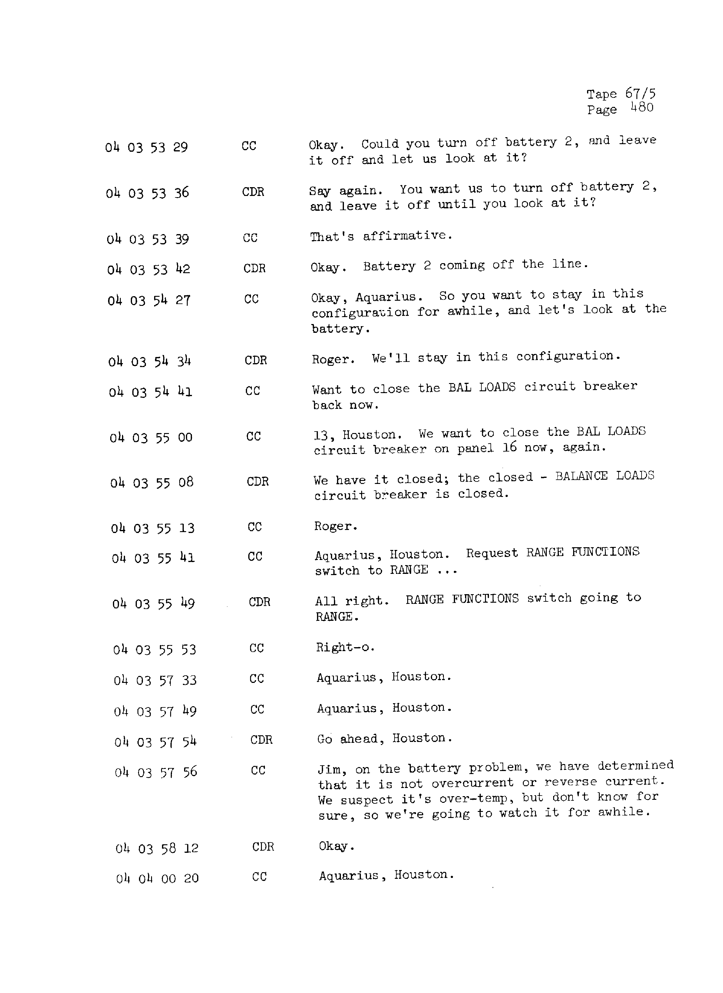 Page 487 of Apollo 13’s original transcript