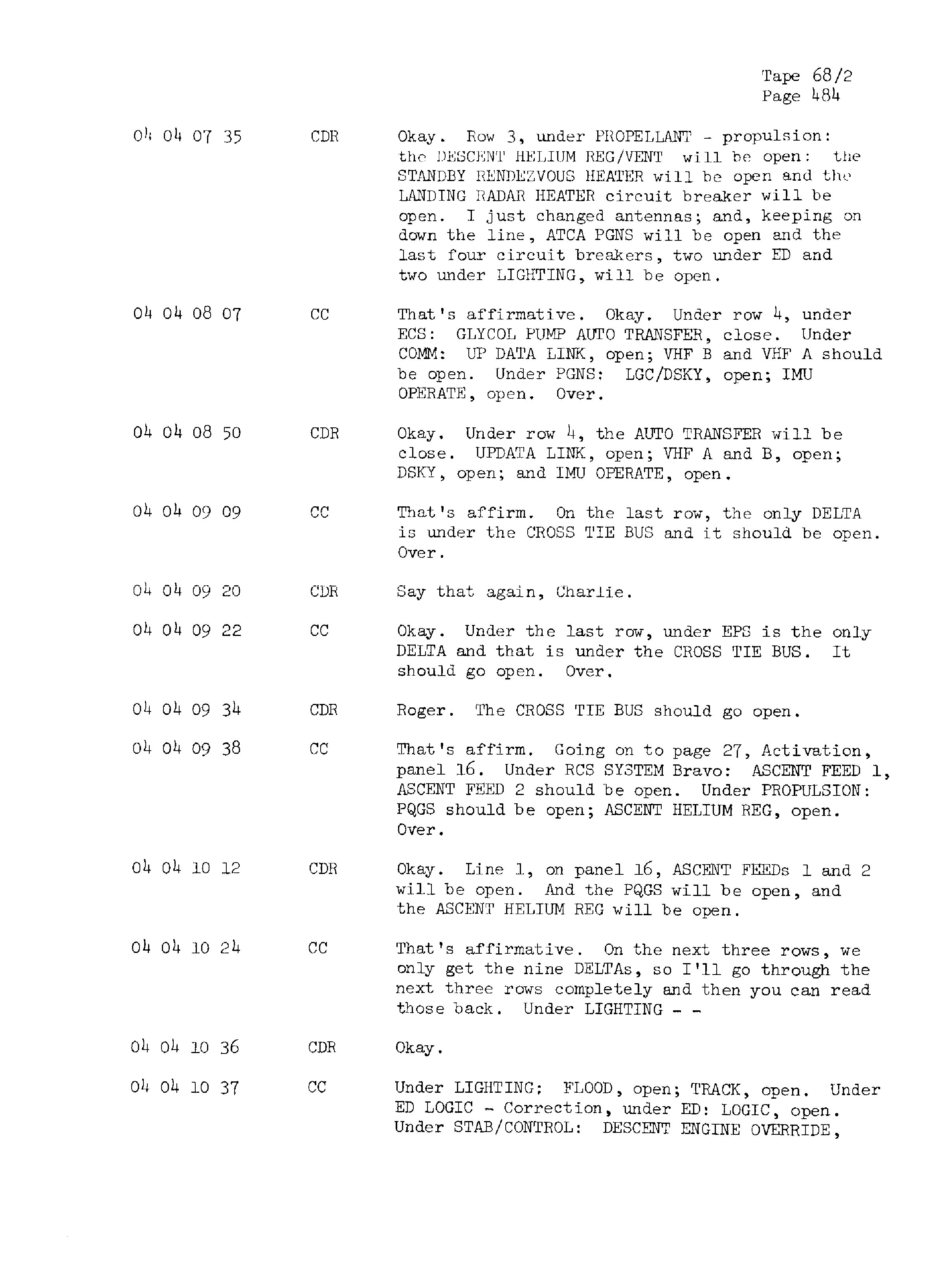 Page 491 of Apollo 13’s original transcript