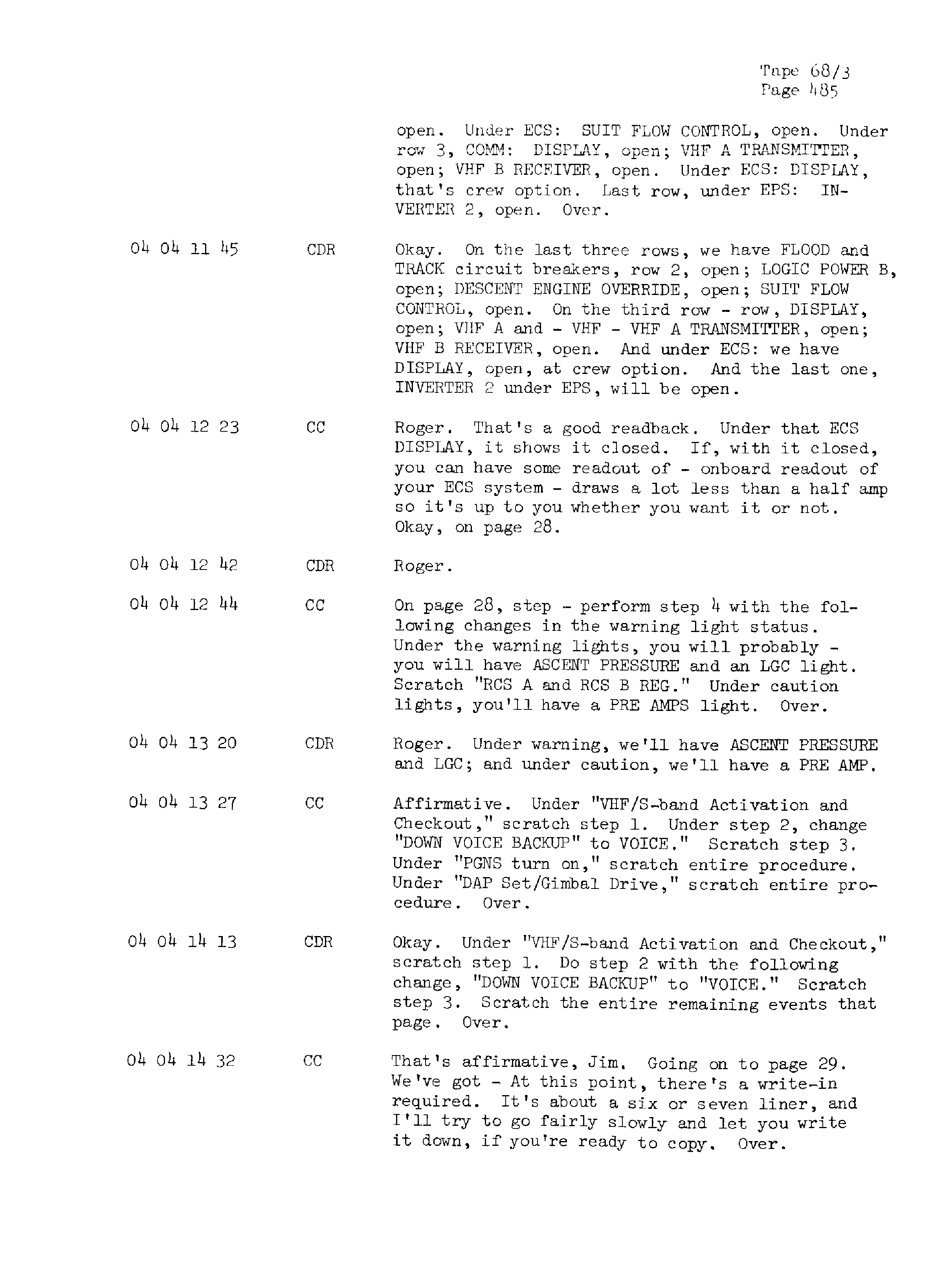 Page 492 of Apollo 13’s original transcript