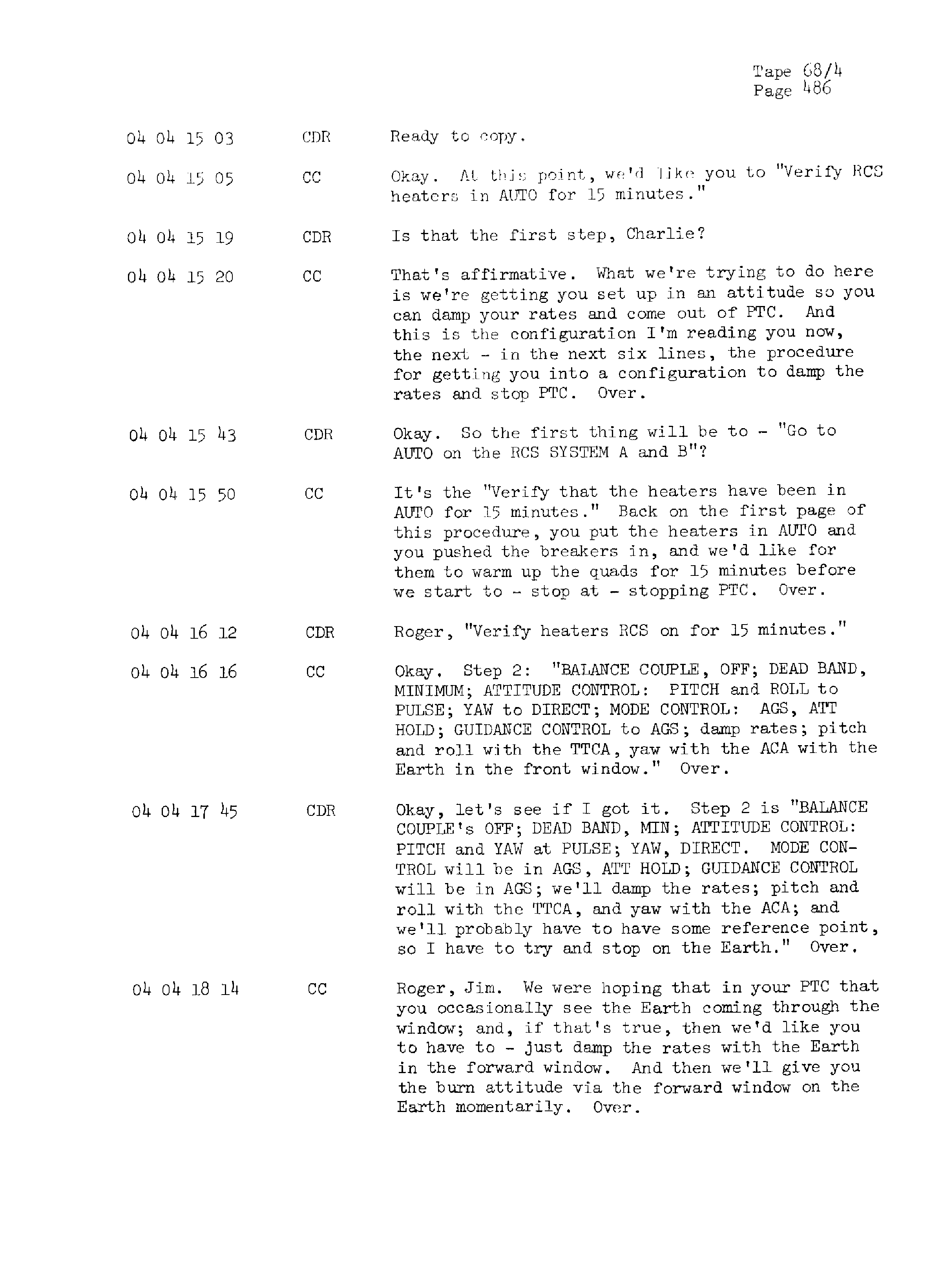 Page 493 of Apollo 13’s original transcript