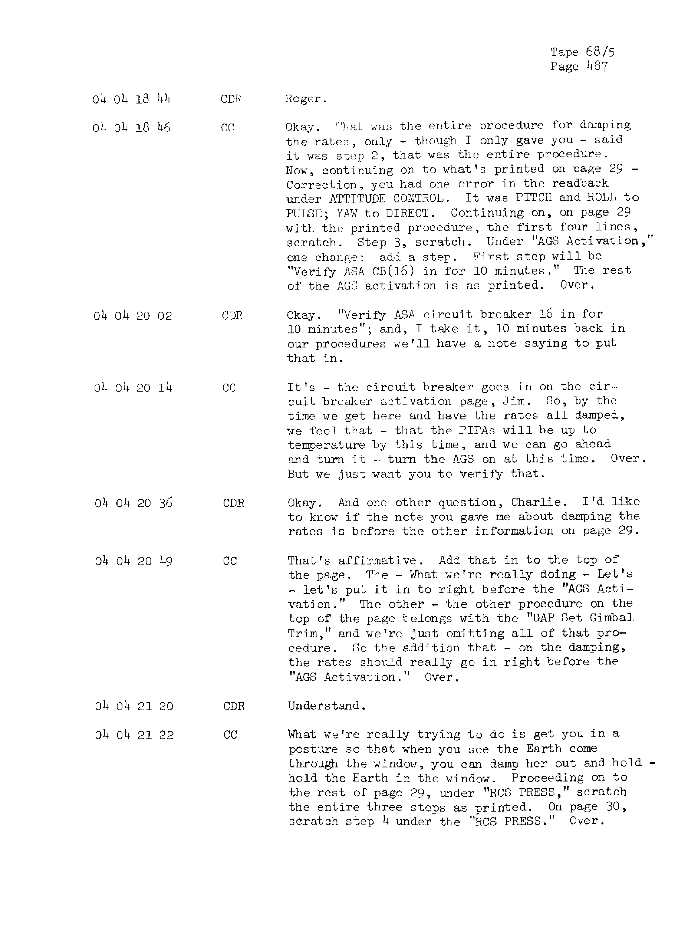 Page 494 of Apollo 13’s original transcript