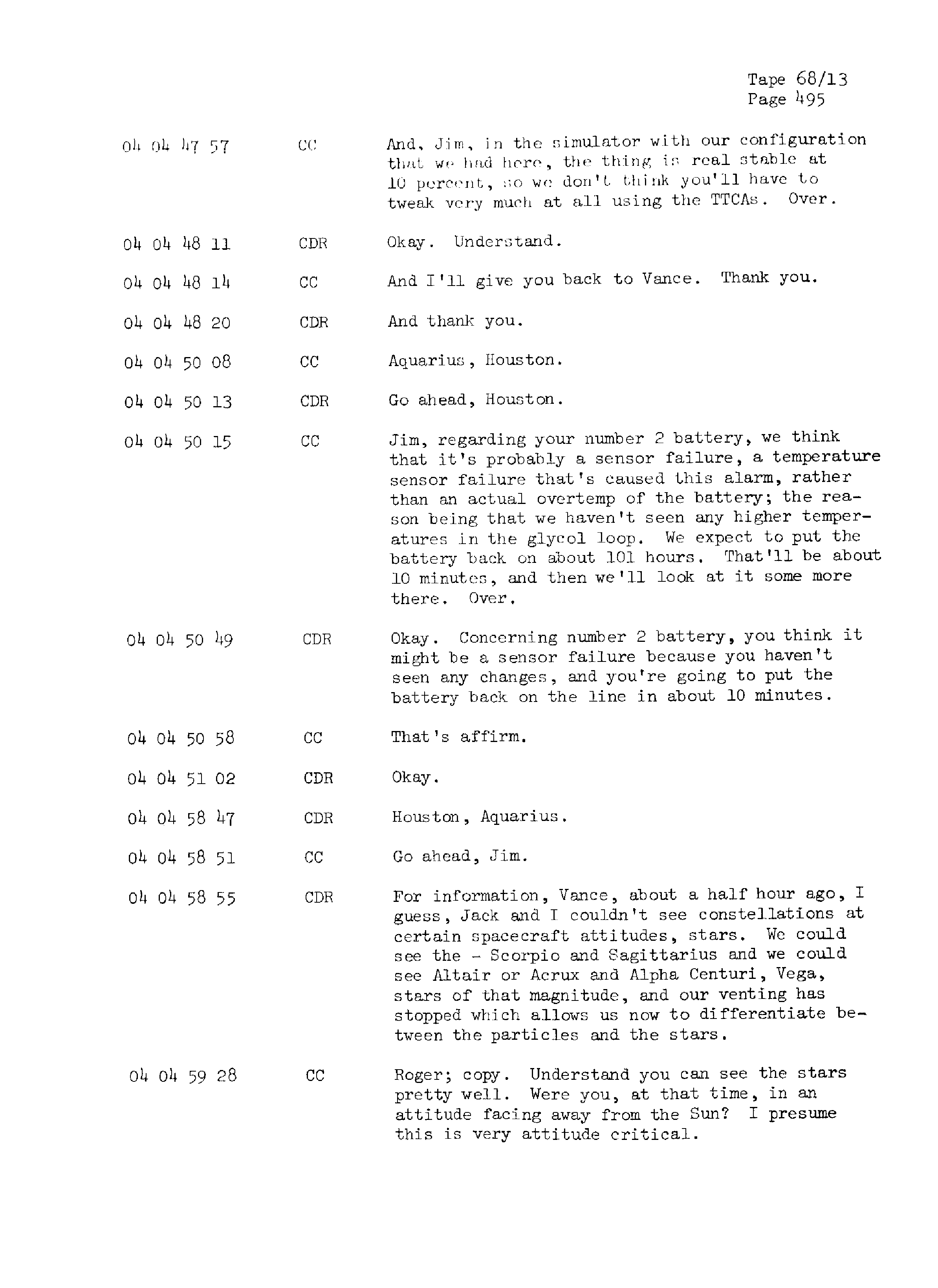 Page 502 of Apollo 13’s original transcript