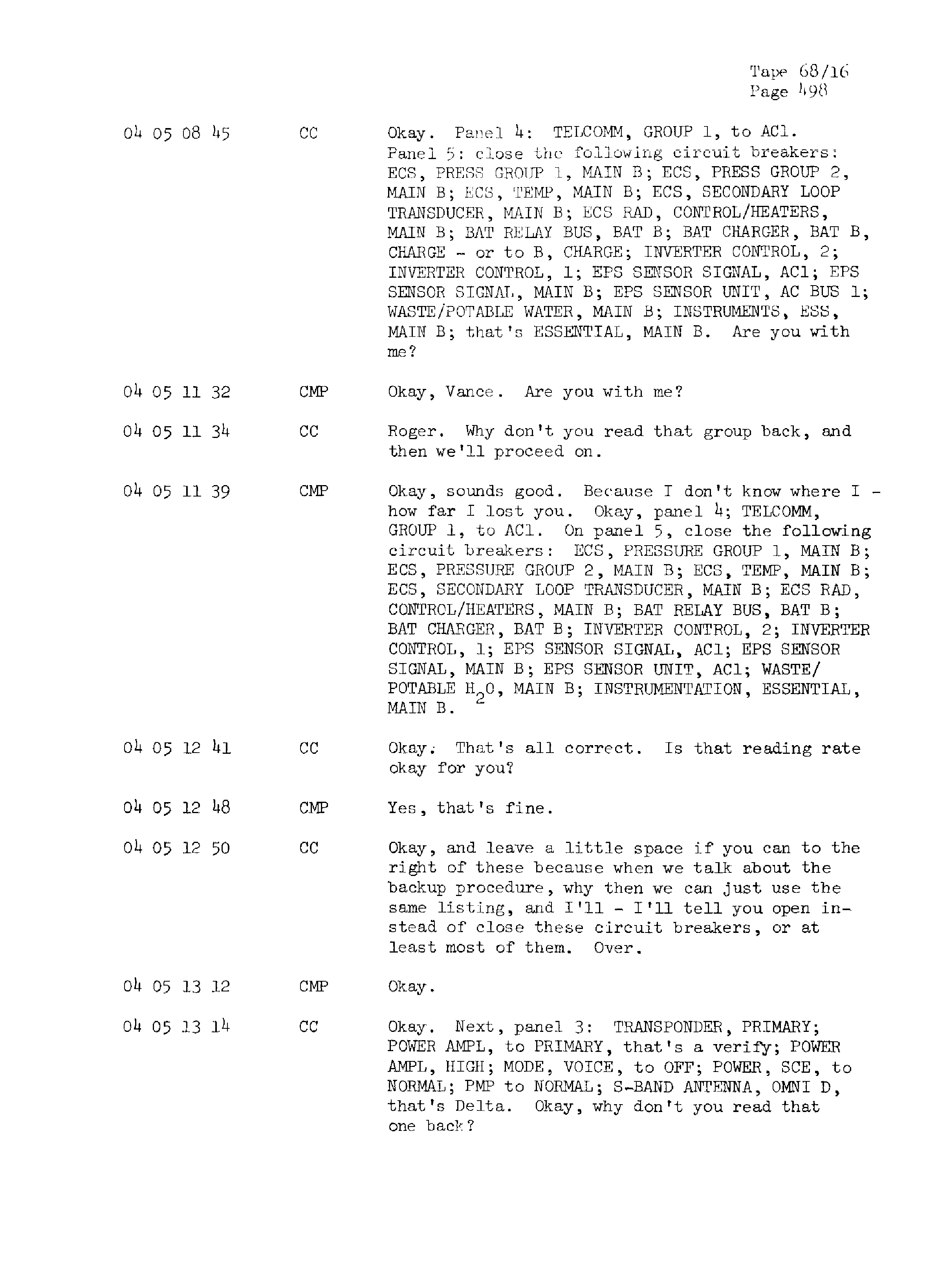 Page 505 of Apollo 13’s original transcript