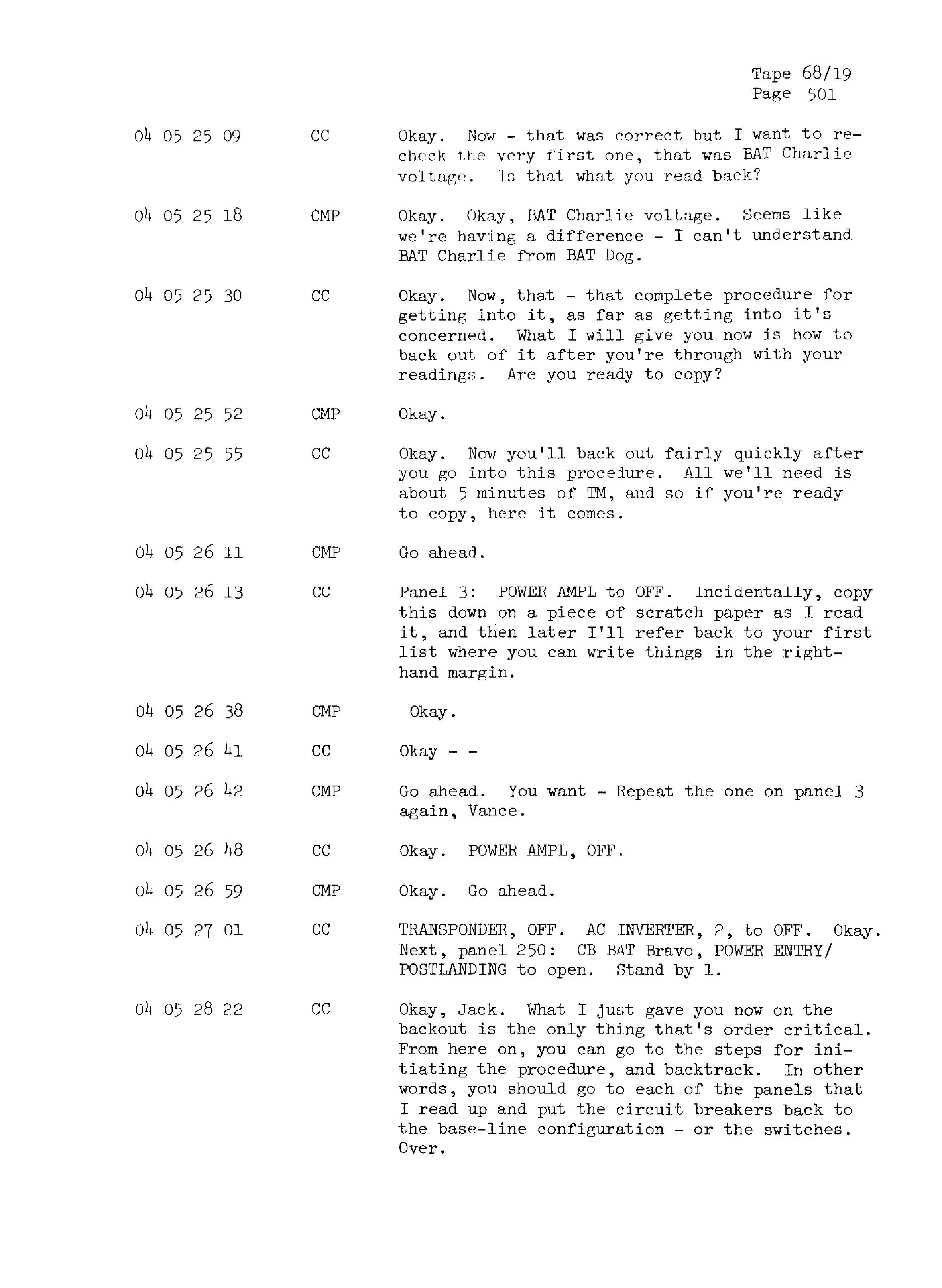 Page 508 of Apollo 13’s original transcript