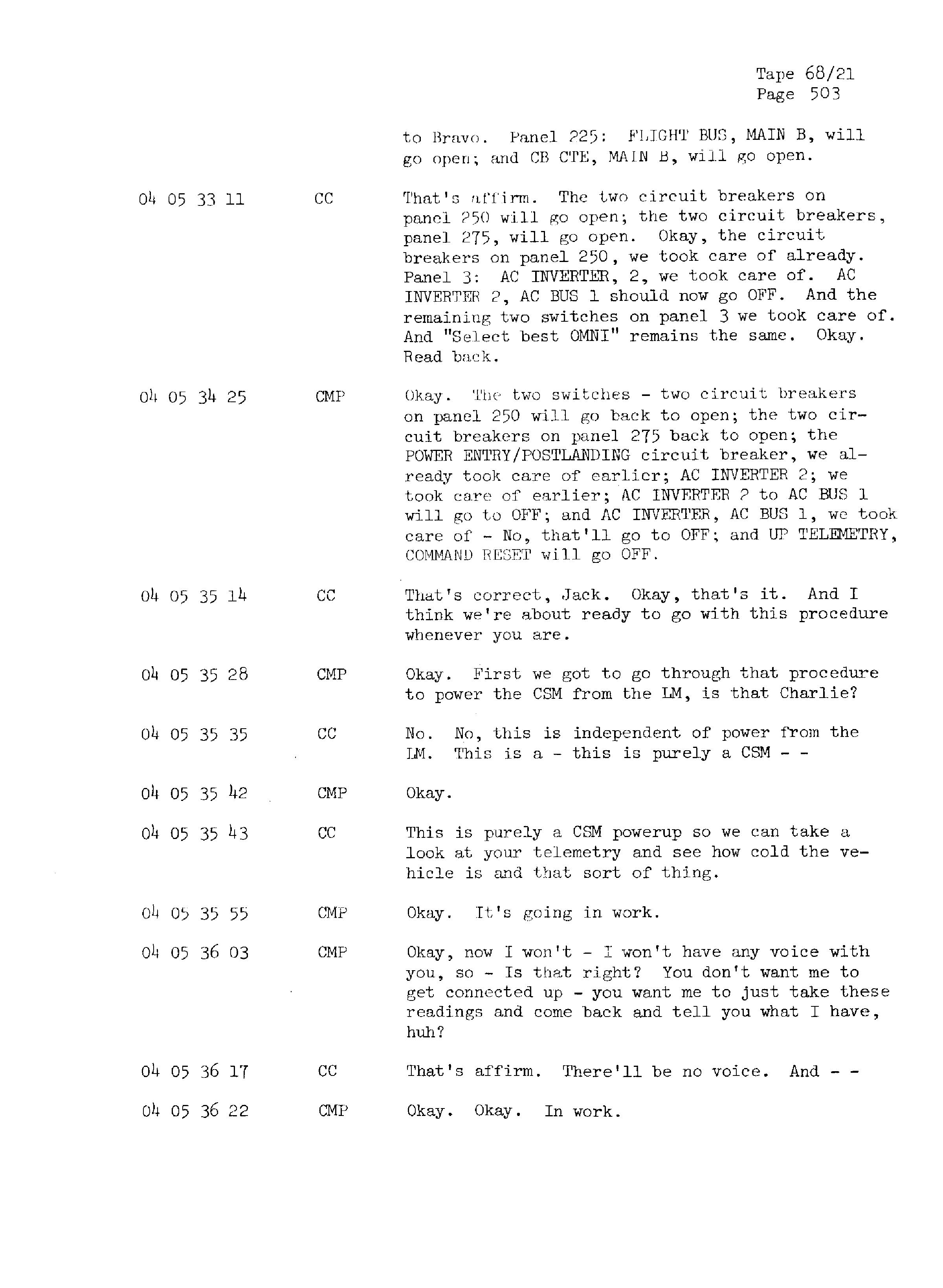 Page 510 of Apollo 13’s original transcript