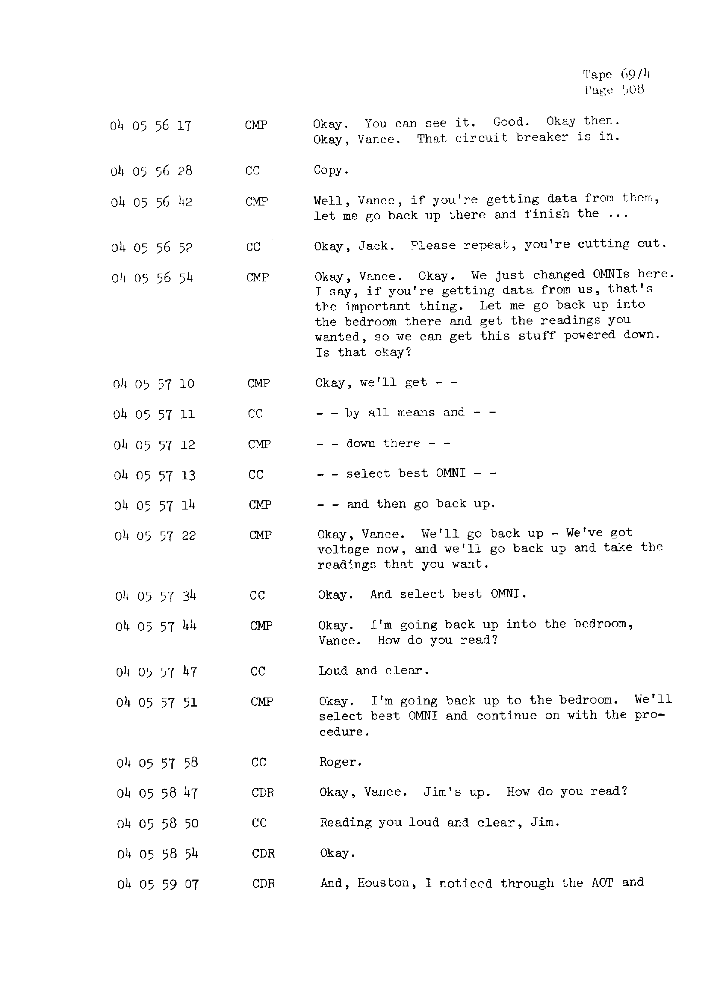 Page 515 of Apollo 13’s original transcript