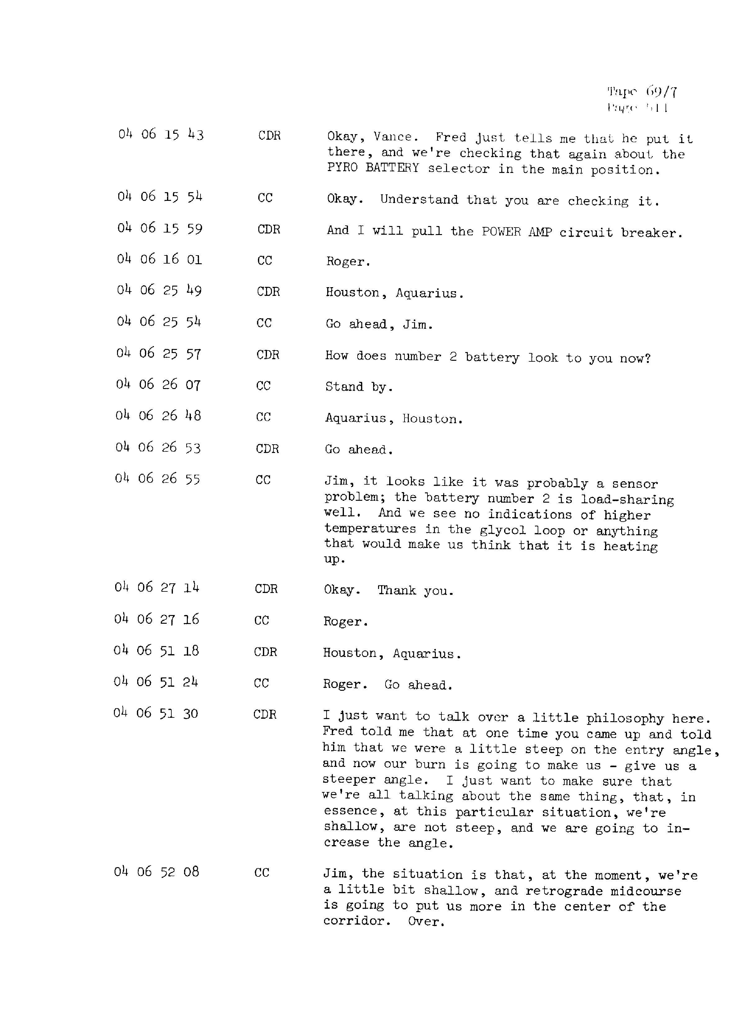Page 518 of Apollo 13’s original transcript