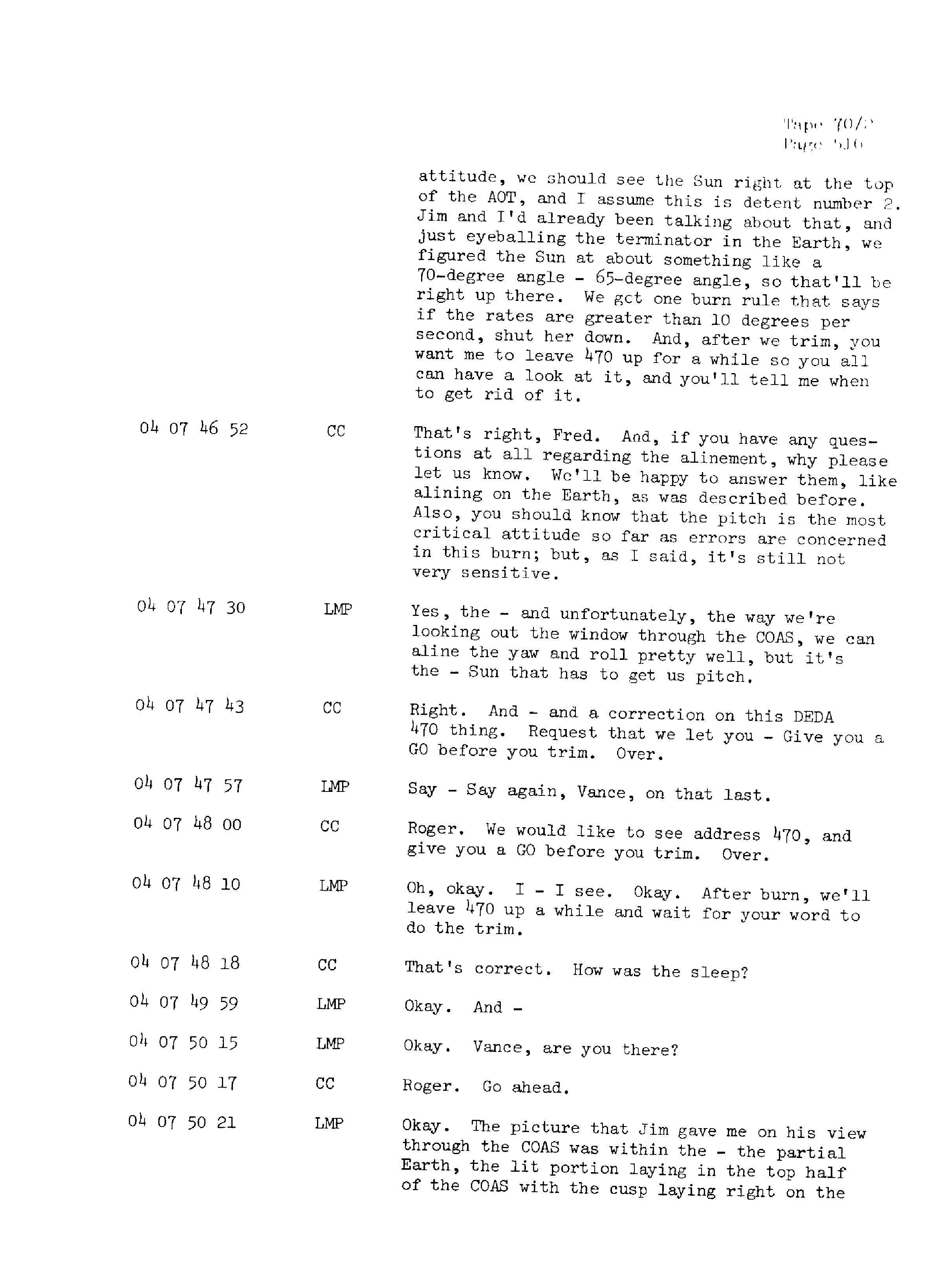 Page 523 of Apollo 13’s original transcript