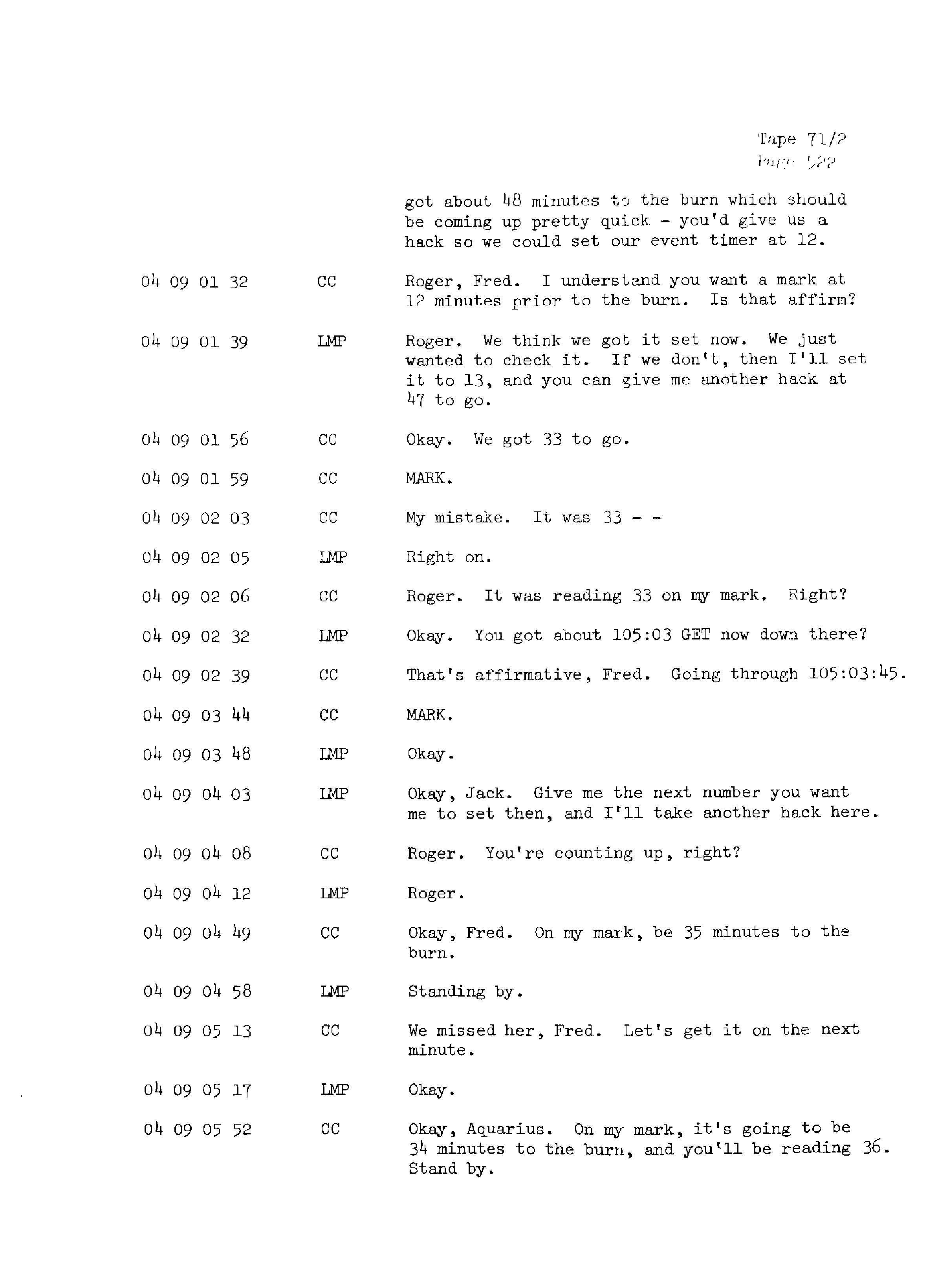 Page 529 of Apollo 13’s original transcript
