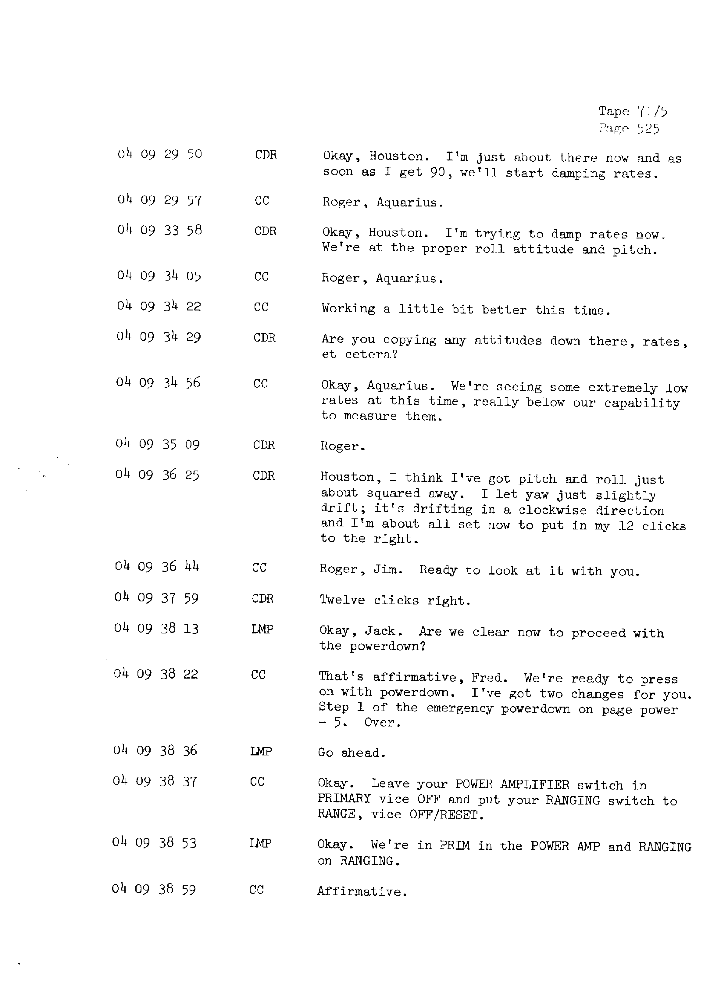 Page 532 of Apollo 13’s original transcript