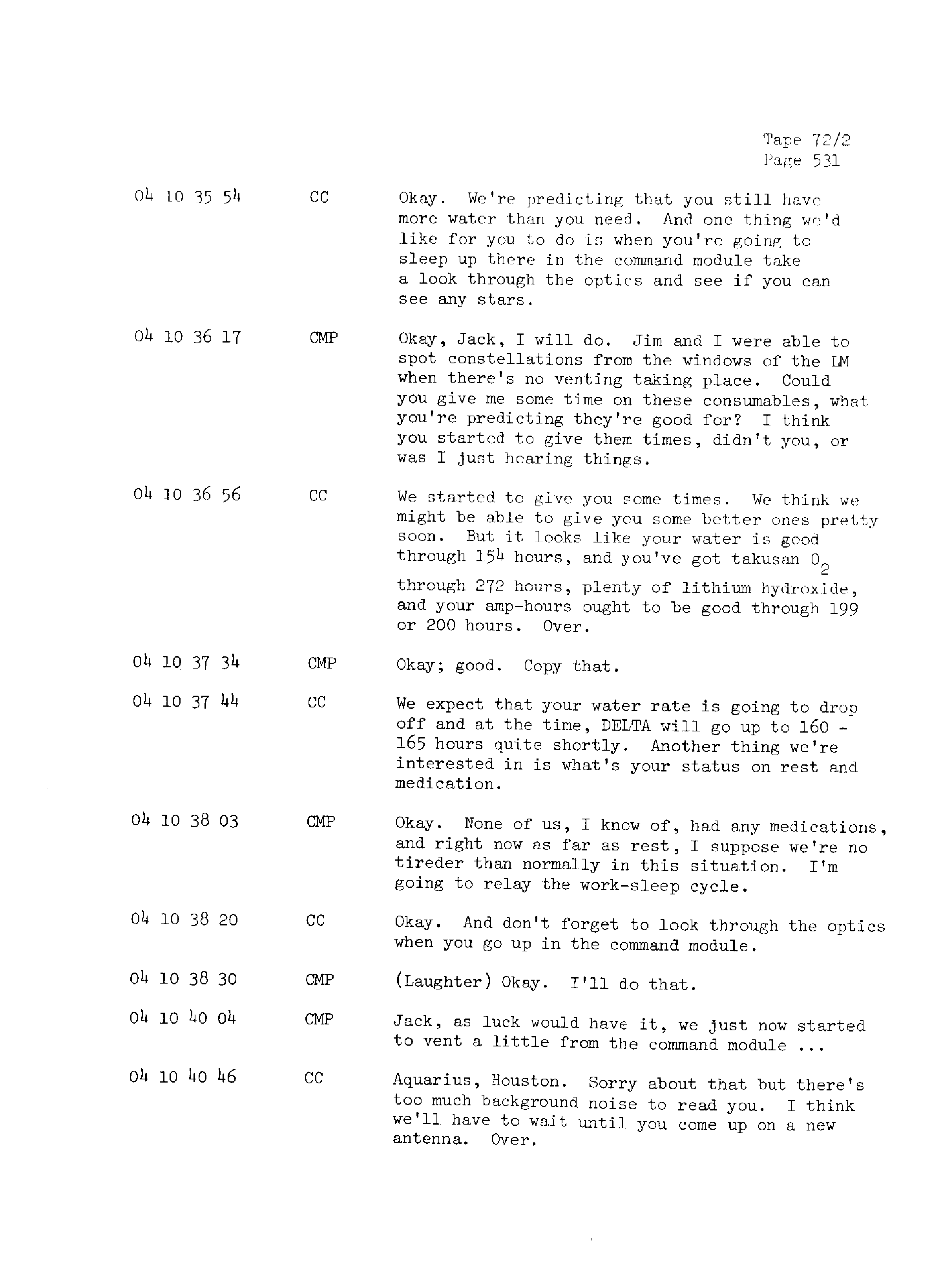 Page 538 of Apollo 13’s original transcript