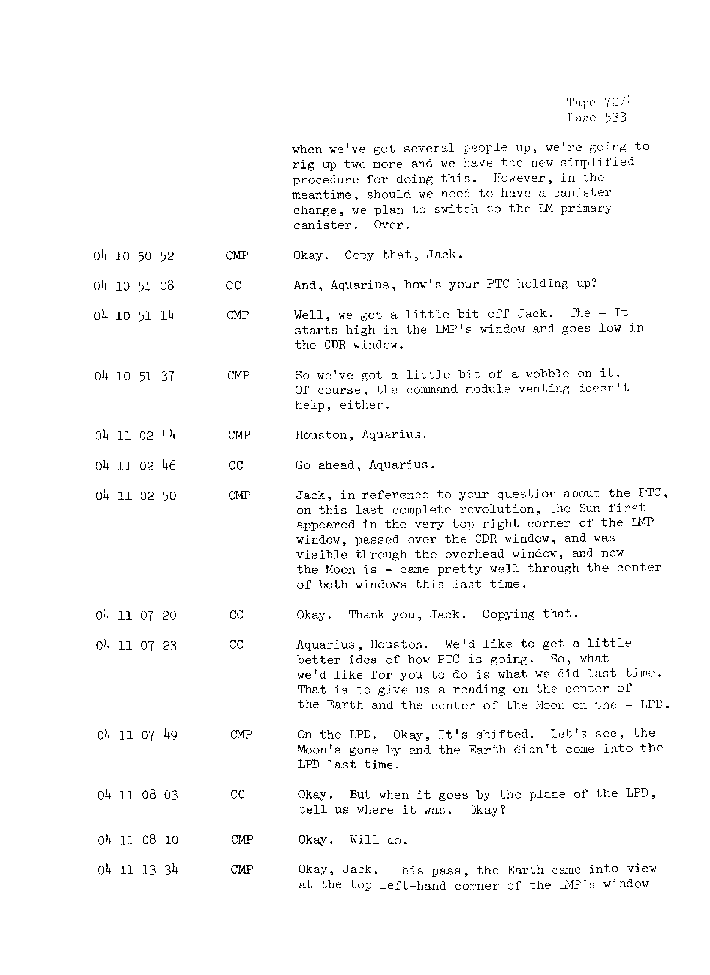 Page 540 of Apollo 13’s original transcript