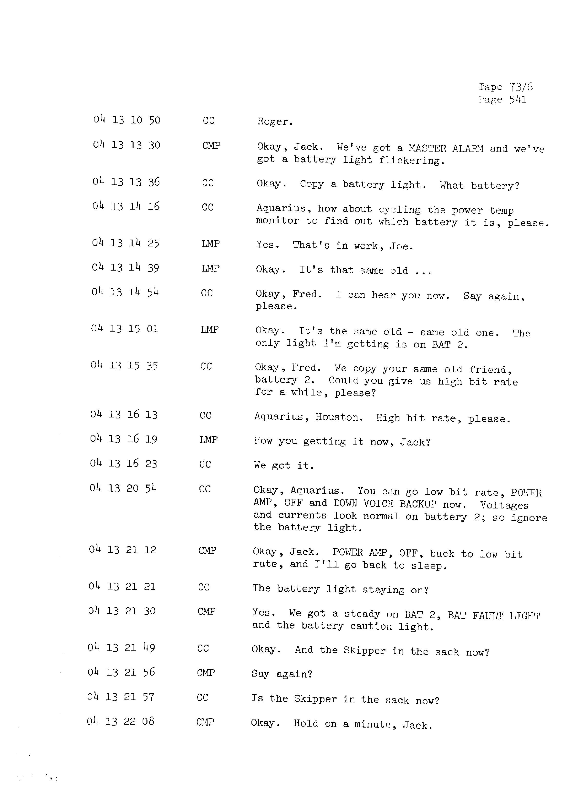 Page 548 of Apollo 13’s original transcript
