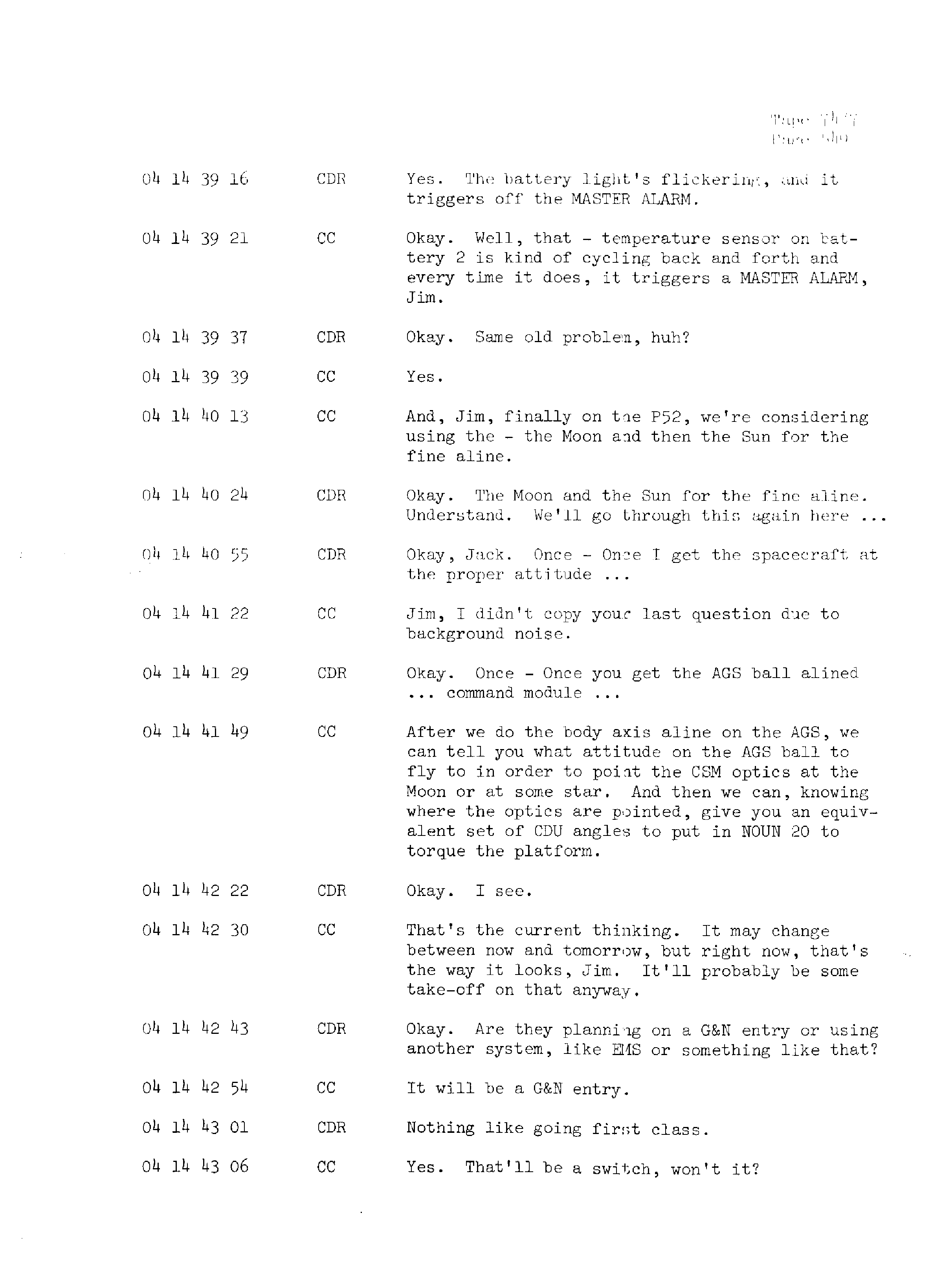 Page 556 of Apollo 13’s original transcript