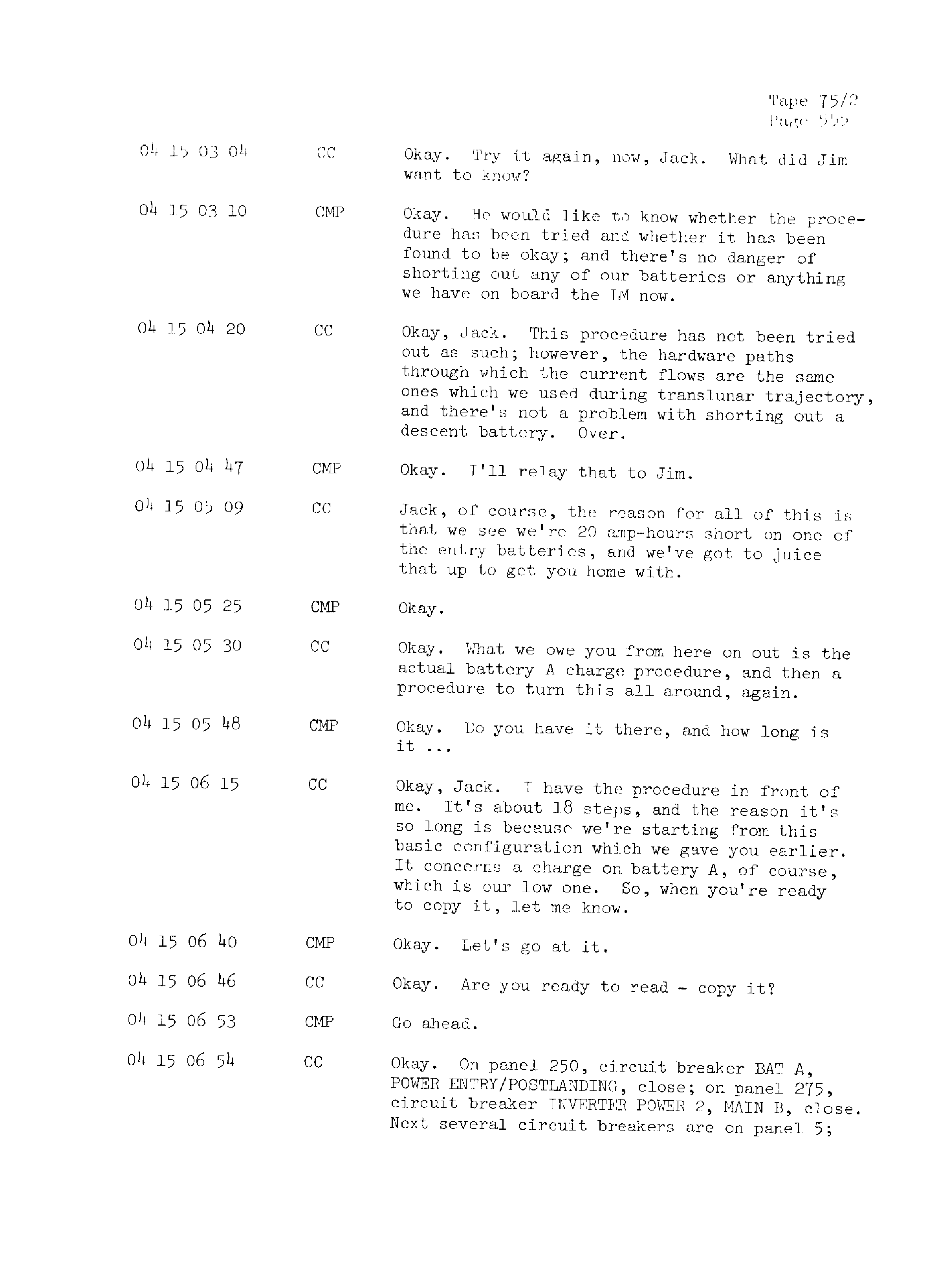Page 562 of Apollo 13’s original transcript