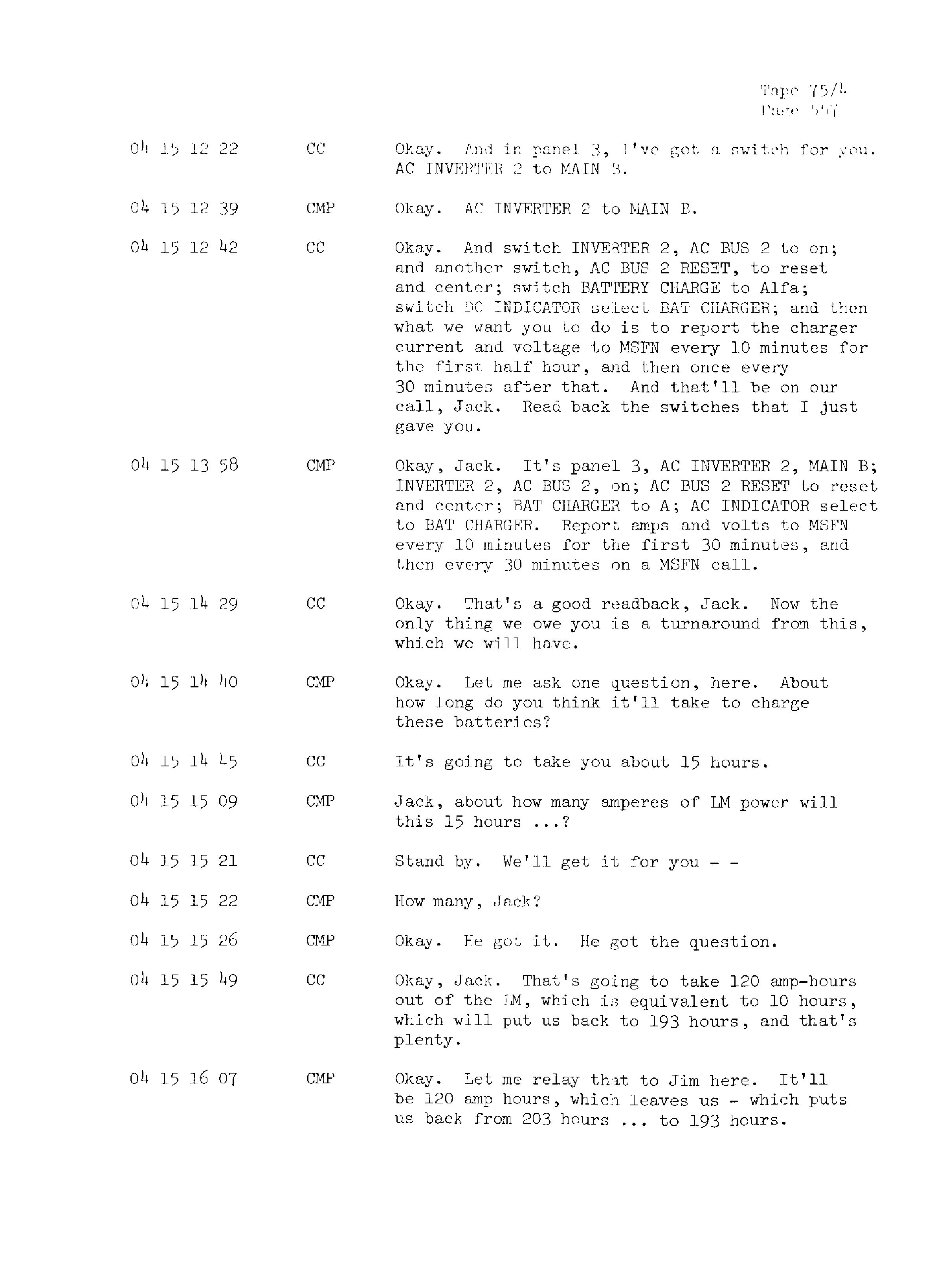 Page 564 of Apollo 13’s original transcript