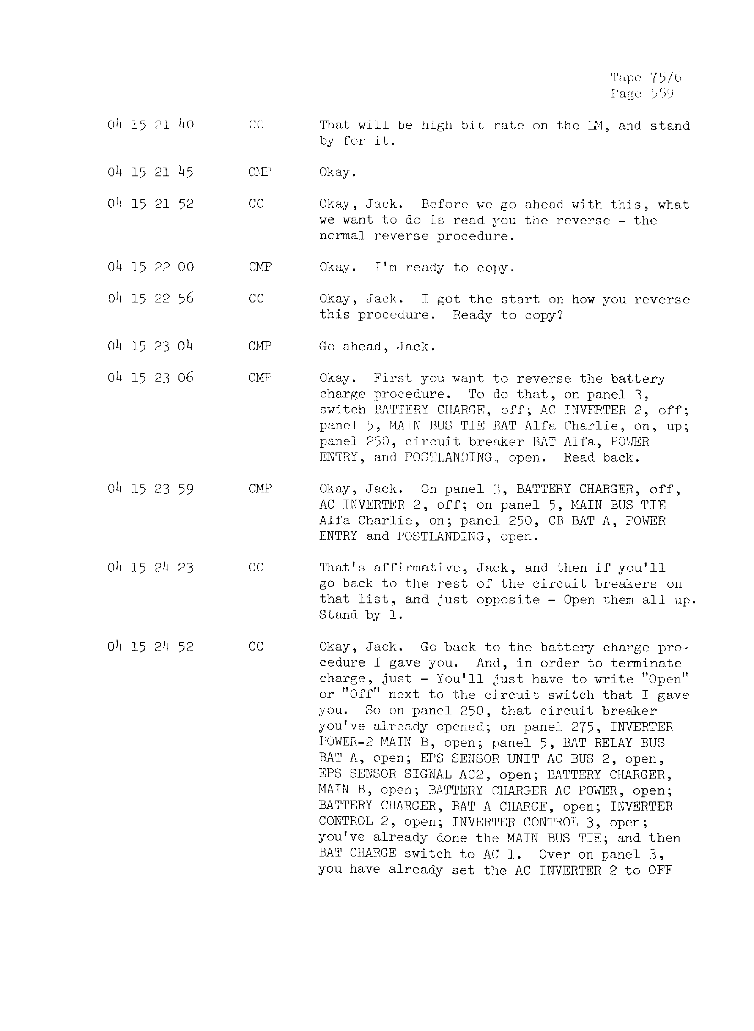 Page 566 of Apollo 13’s original transcript
