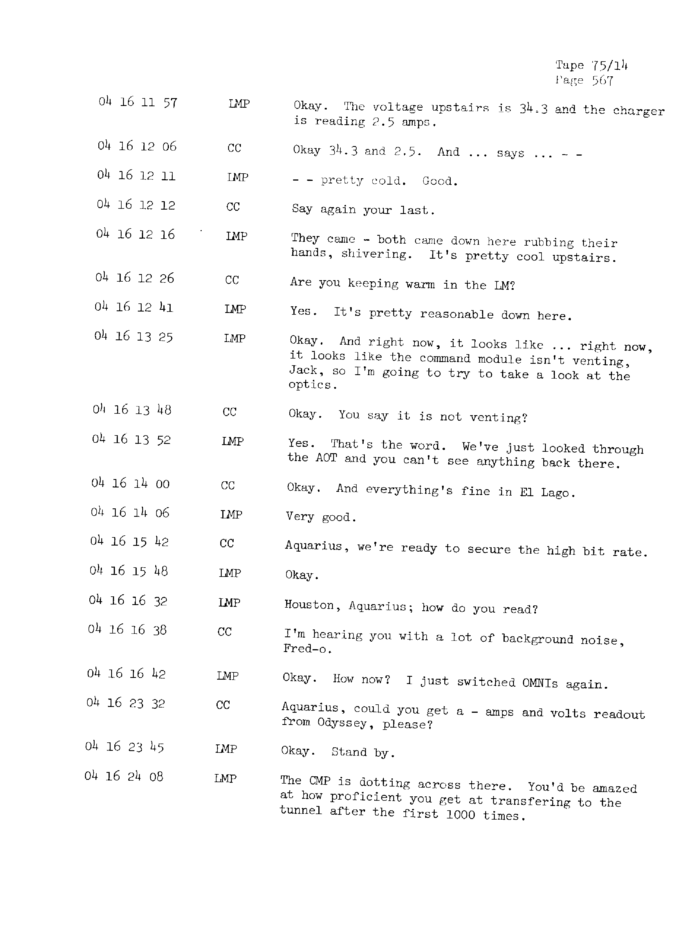 Page 574 of Apollo 13’s original transcript
