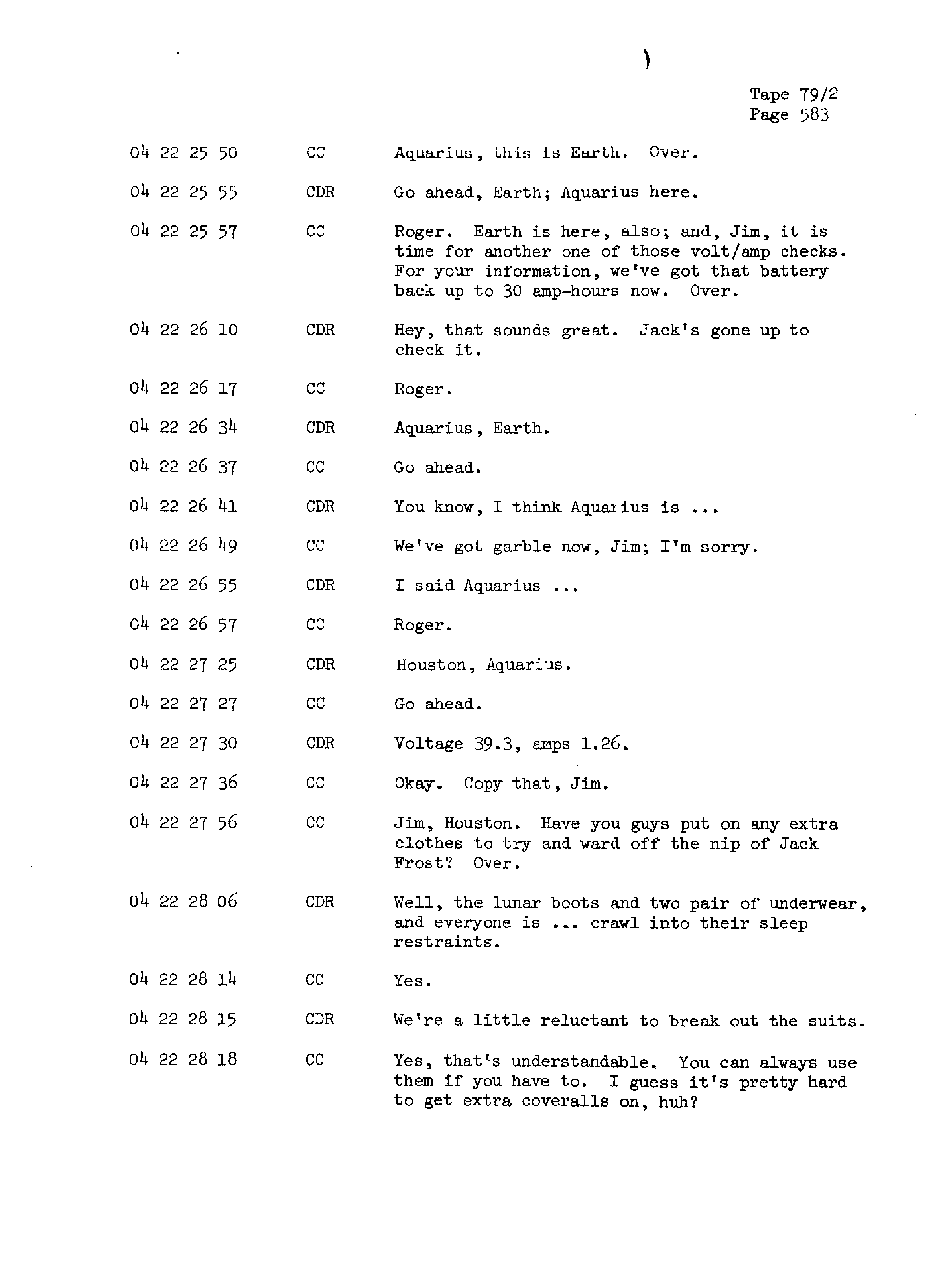 Page 590 of Apollo 13’s original transcript
